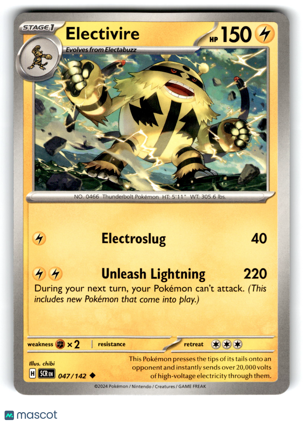 2024 Pokemon Electivire #47/142