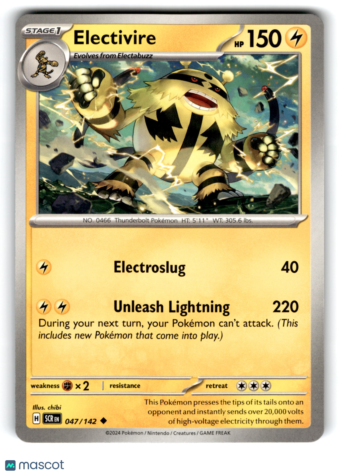 2024 Pokemon Electivire #47/142
