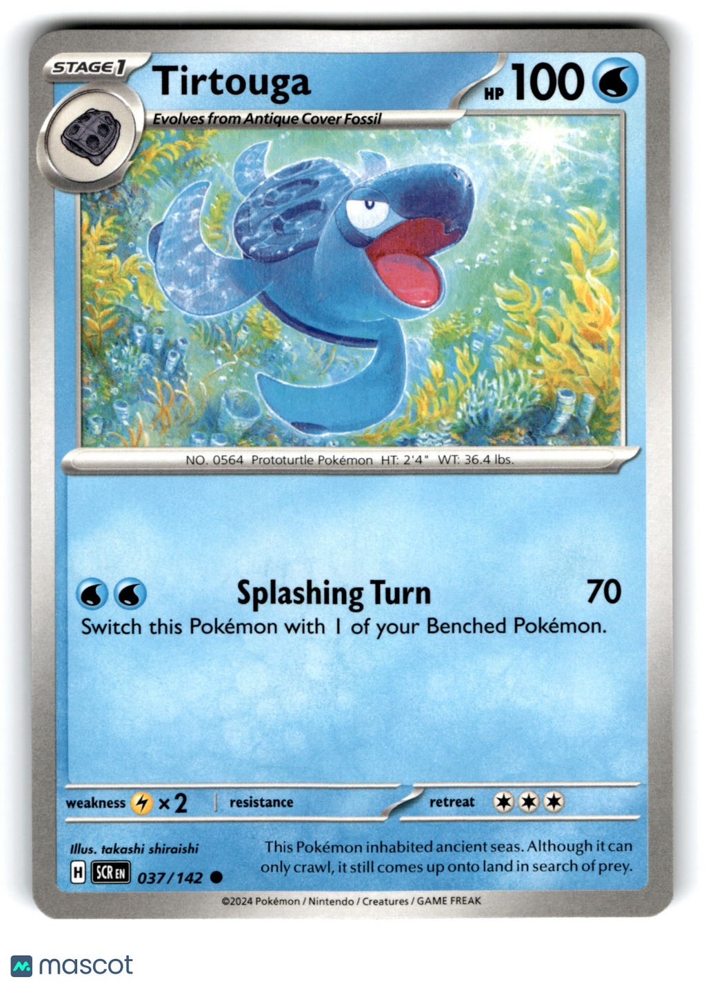 2024 Pokemon Tirtouga #37/142