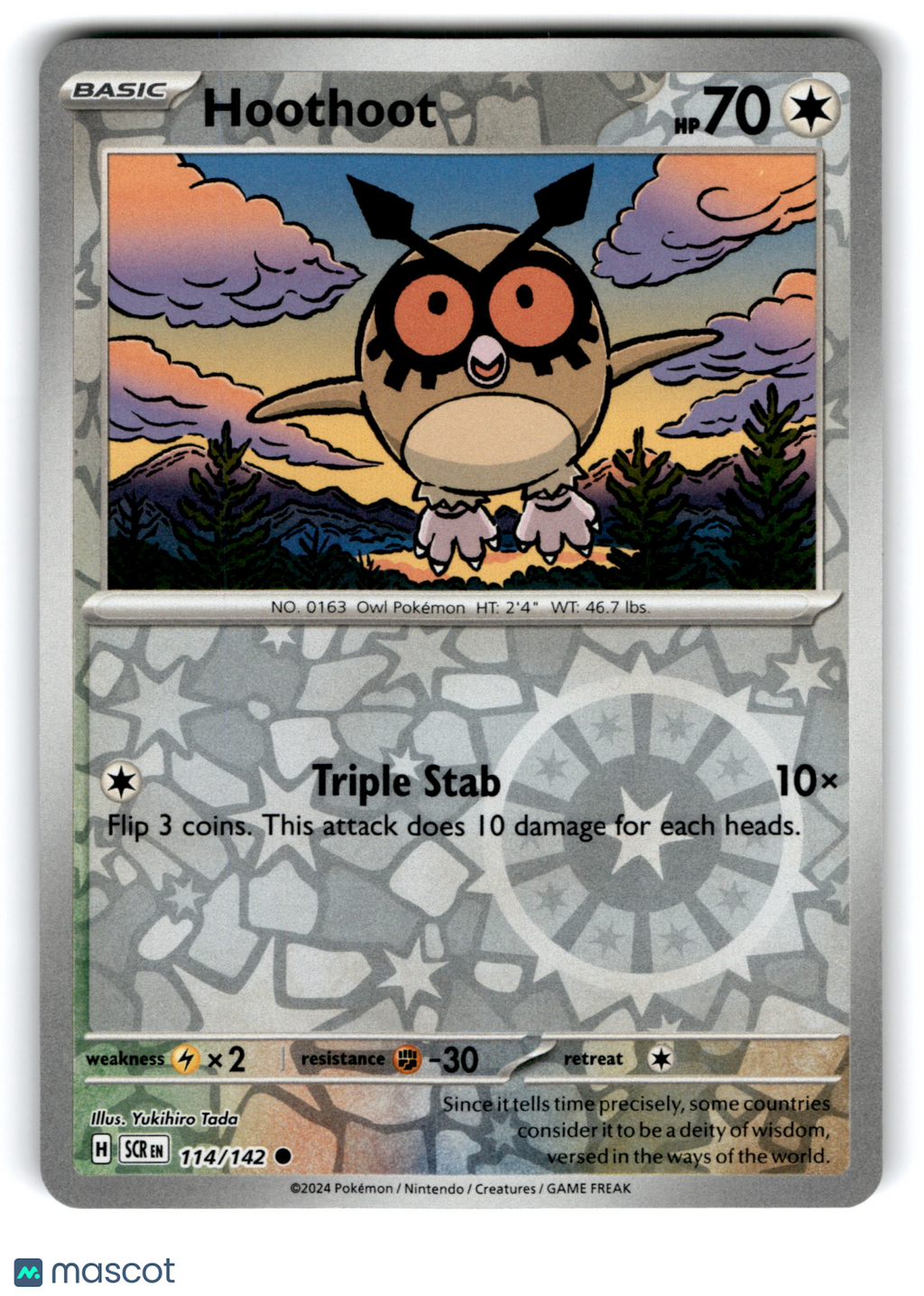 2024 Pokemon Hoothoot #114/142