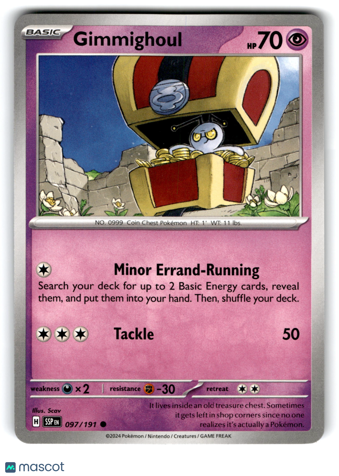 2024 Pokemon Gimmighoul #97/191