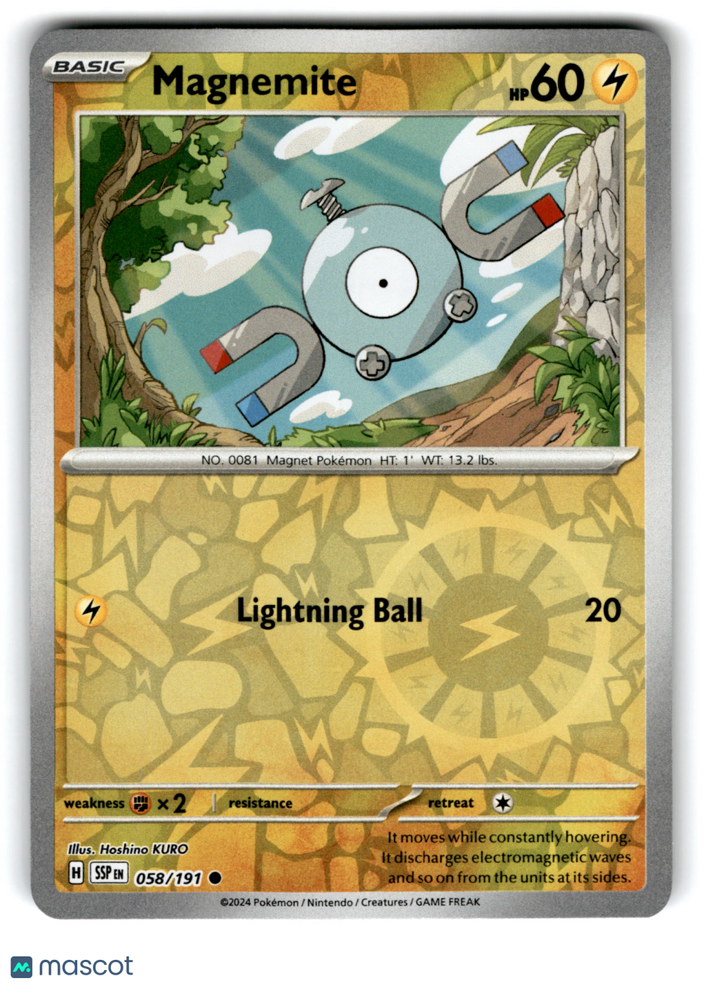 2024 Pokemon Magnemite #58/191