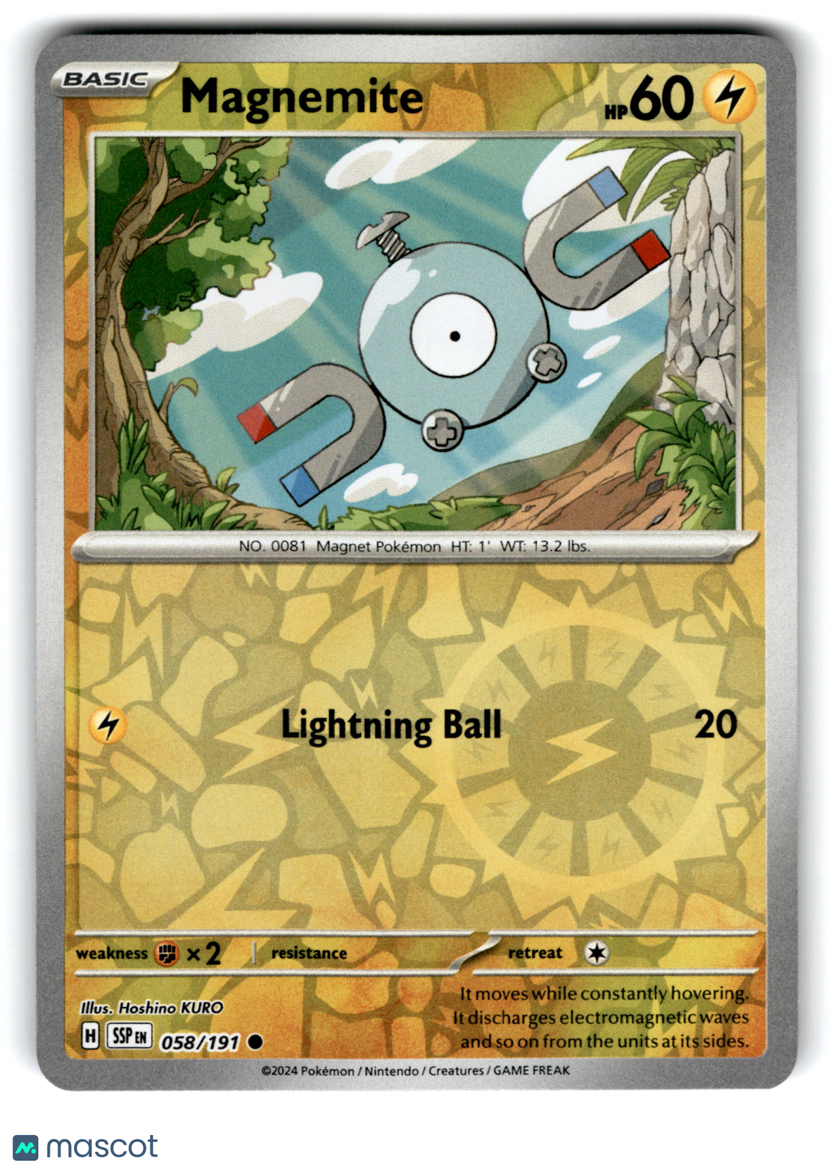 2024 Pokemon Magnemite #58/191