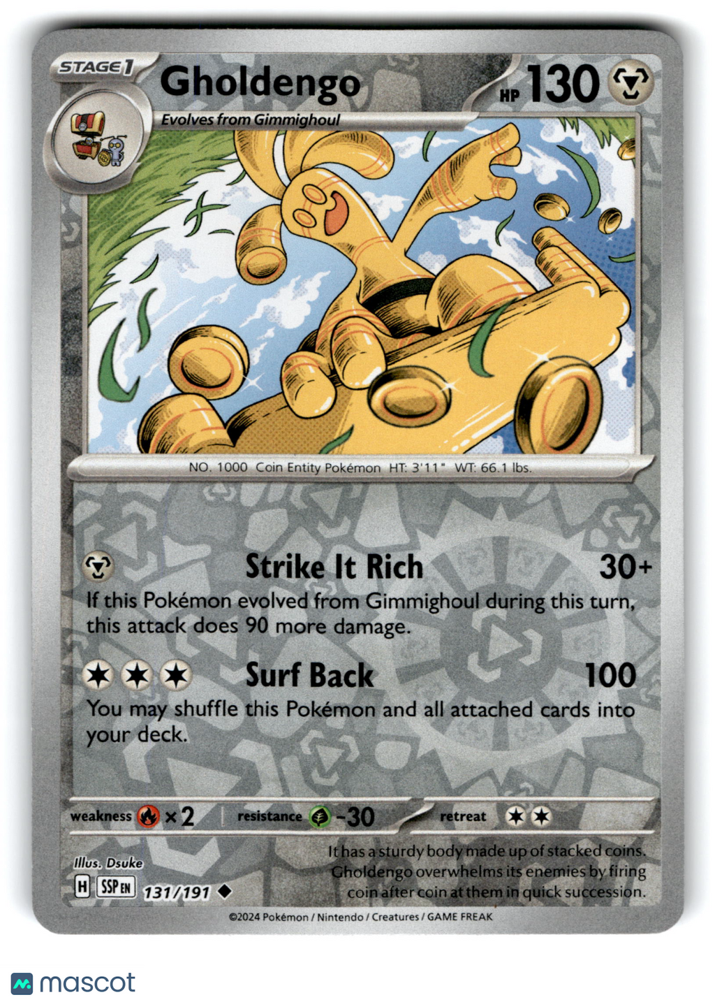 2024 Pokemon Gholdengo #131/191