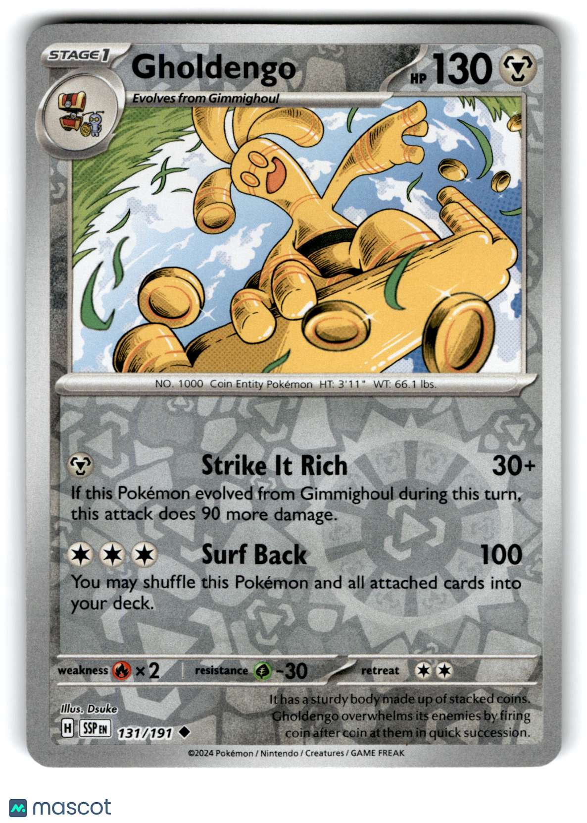2024 Pokemon Gholdengo #131/191