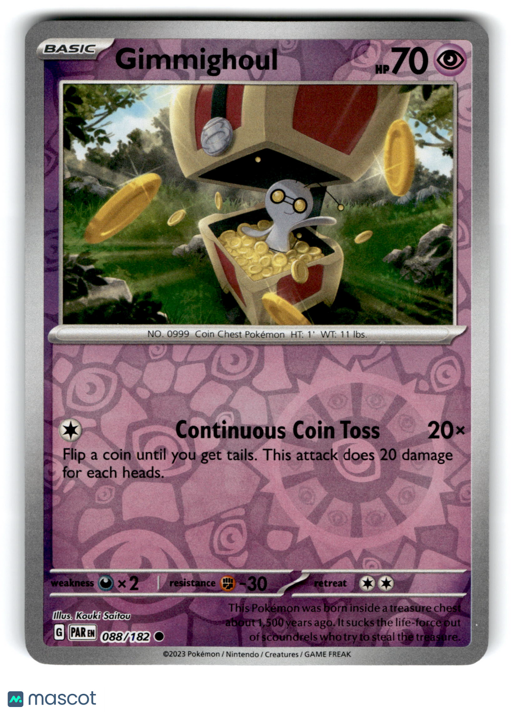 2023 Pokemon Gimmighoul #88/182