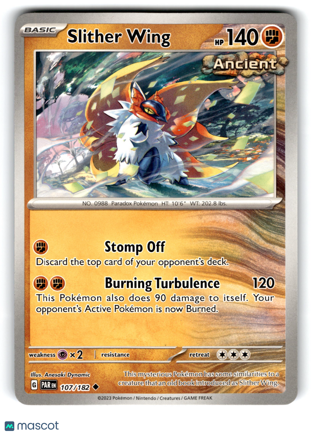 2023 Pokemon Slither Wing #107/182