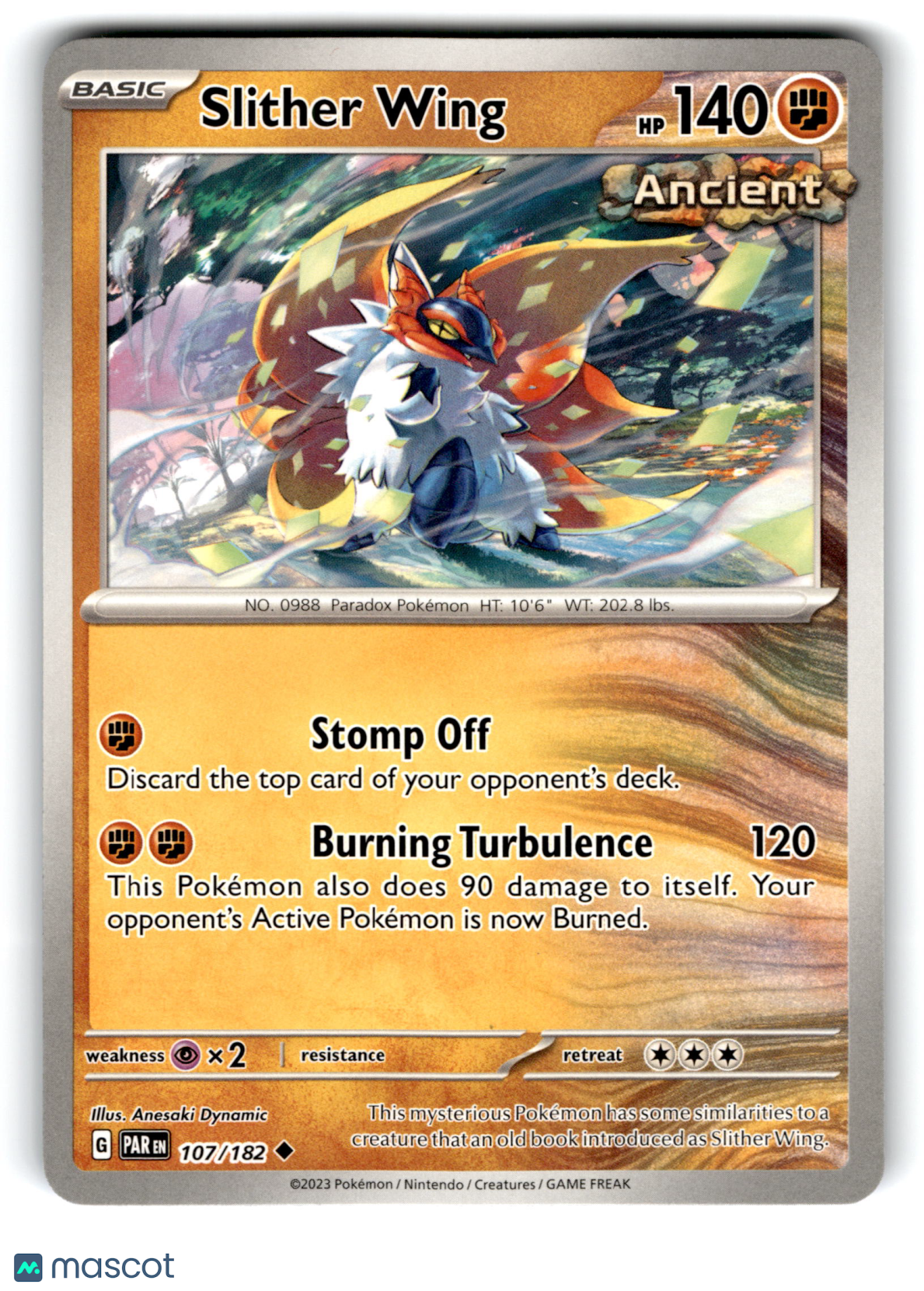 2023 Pokemon Slither Wing #107/182