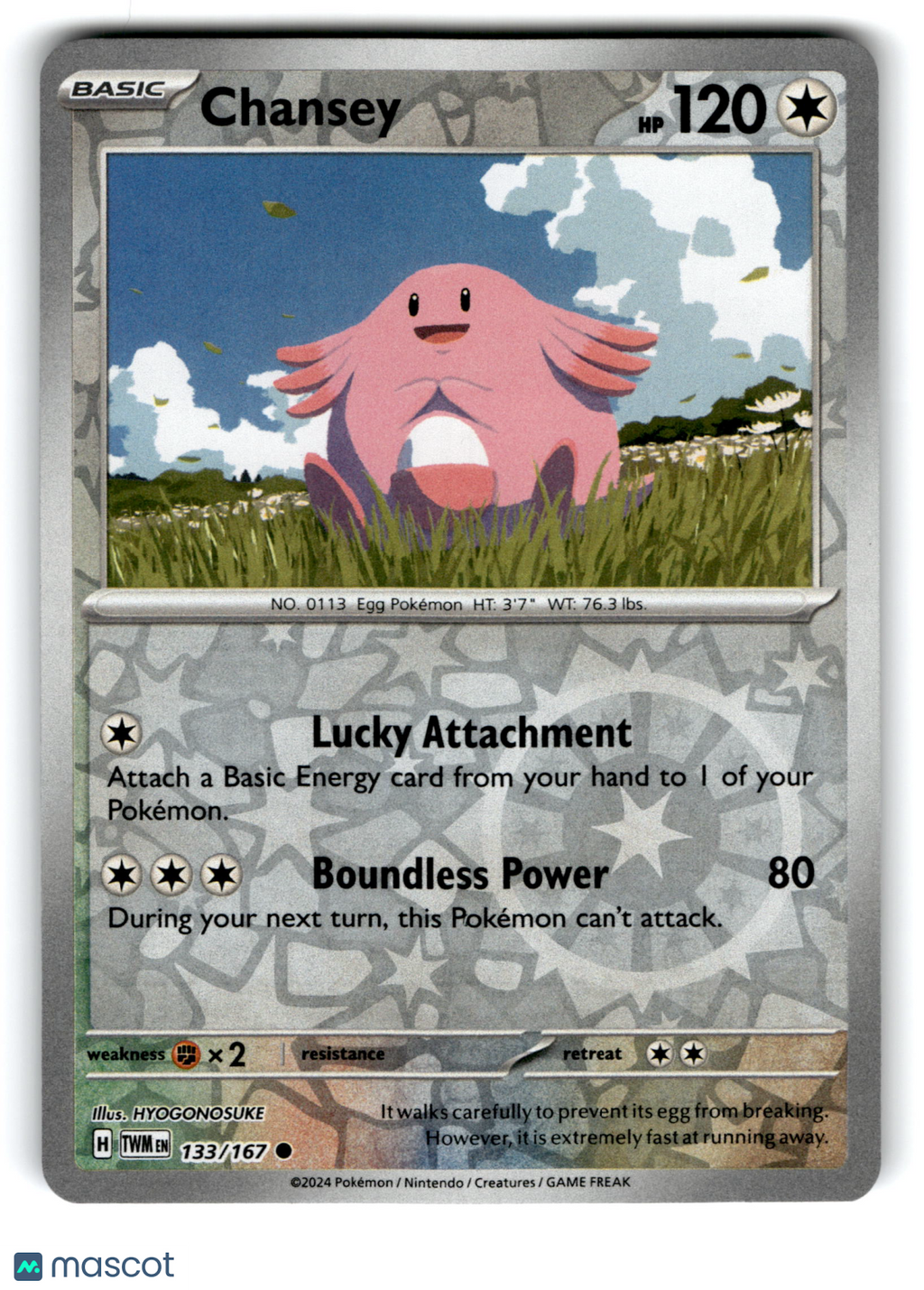 2024 Pokemon Chansey #133/167