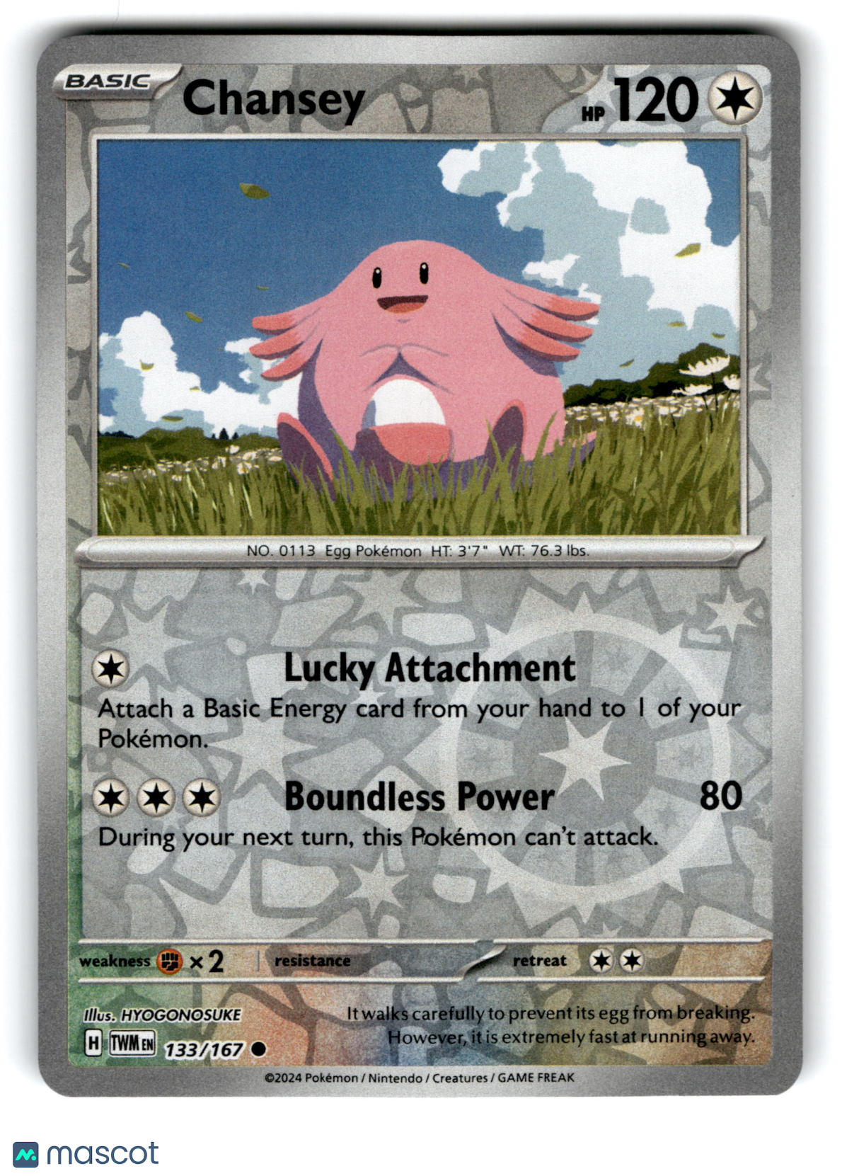 2024 Pokemon Chansey #133/167