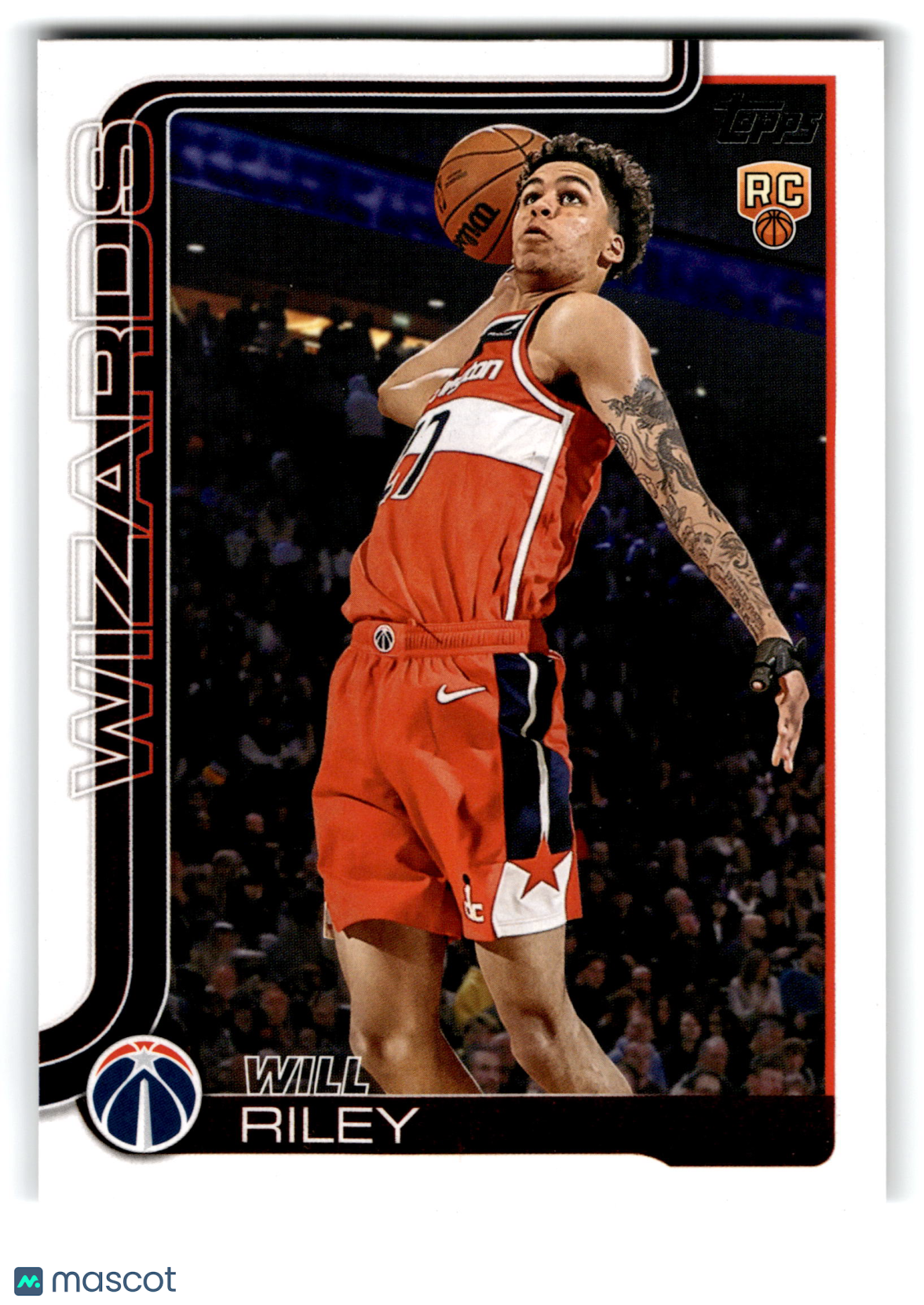 2025 Topps Flagship Basketball Will Riley #221 RC