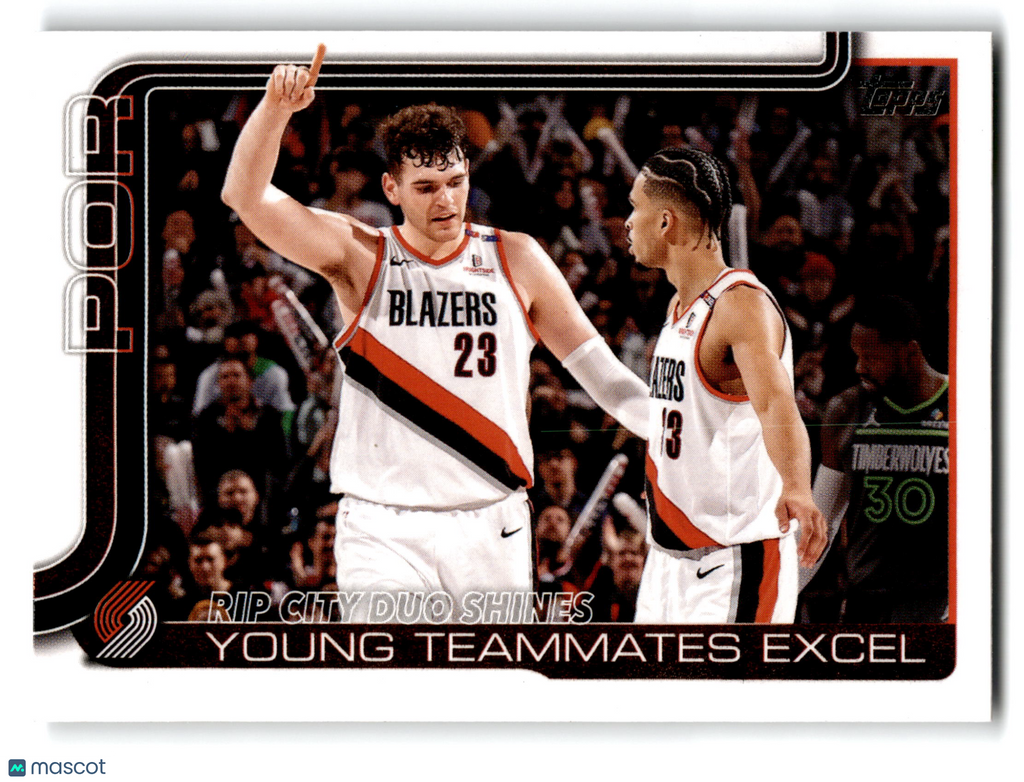 2025 Topps Flagship Portland Trail Blazers Duo #289