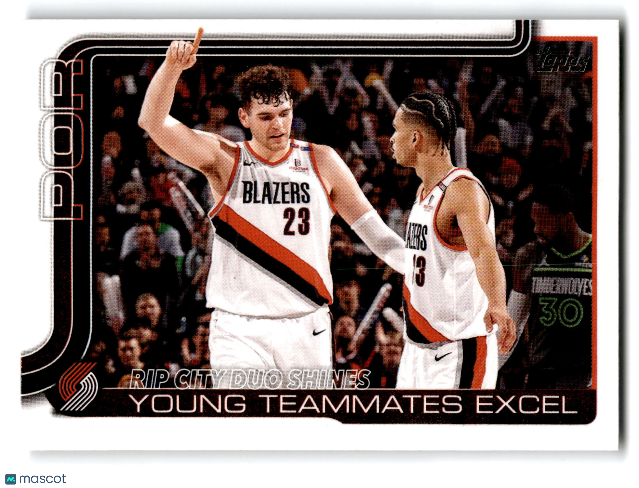 2025 Topps Flagship Portland Trail Blazers Duo #289