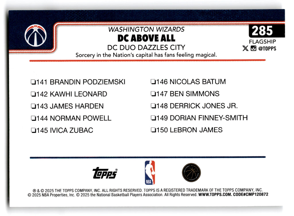 2025 Topps Flagship Kyle Kuzma Jordan Poole #285