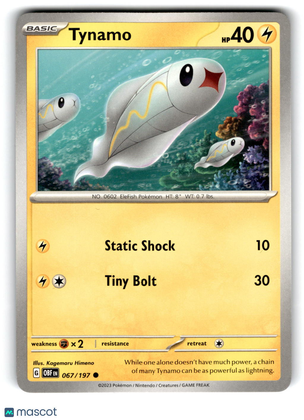 2023 Pokemon Tynamo #67/197