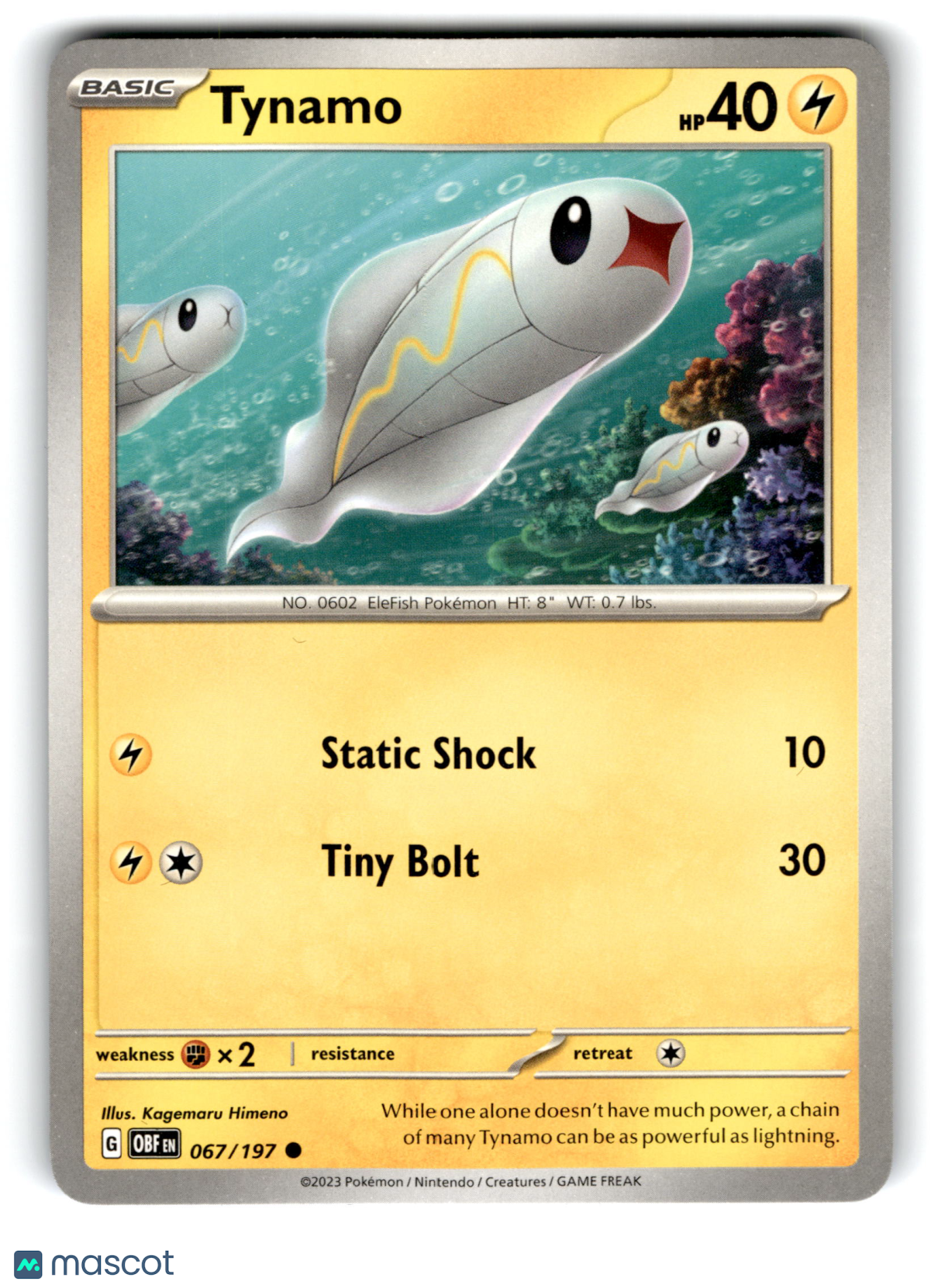 2023 Pokemon Tynamo #67/197