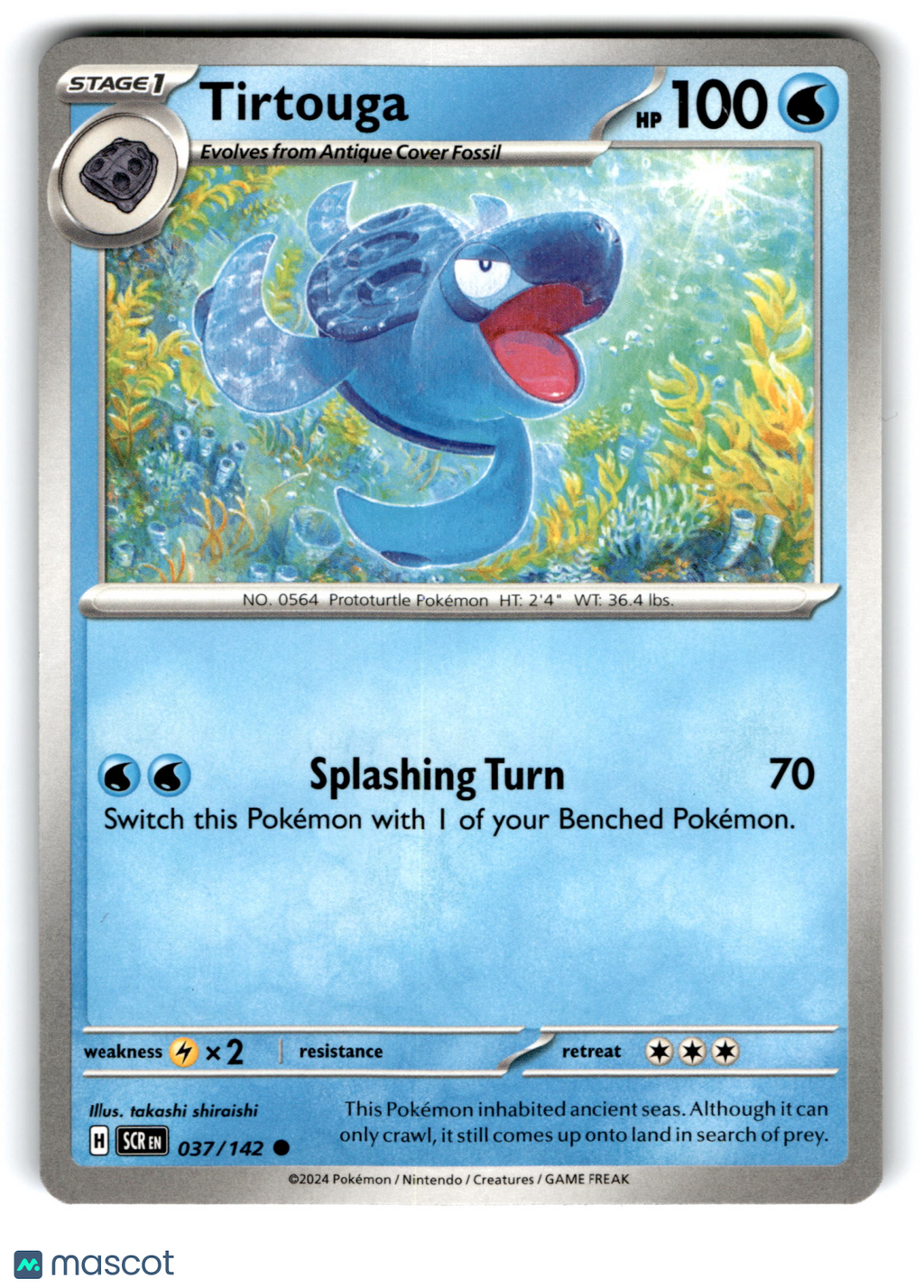 2024 Pokemon Tirtouga #37/142