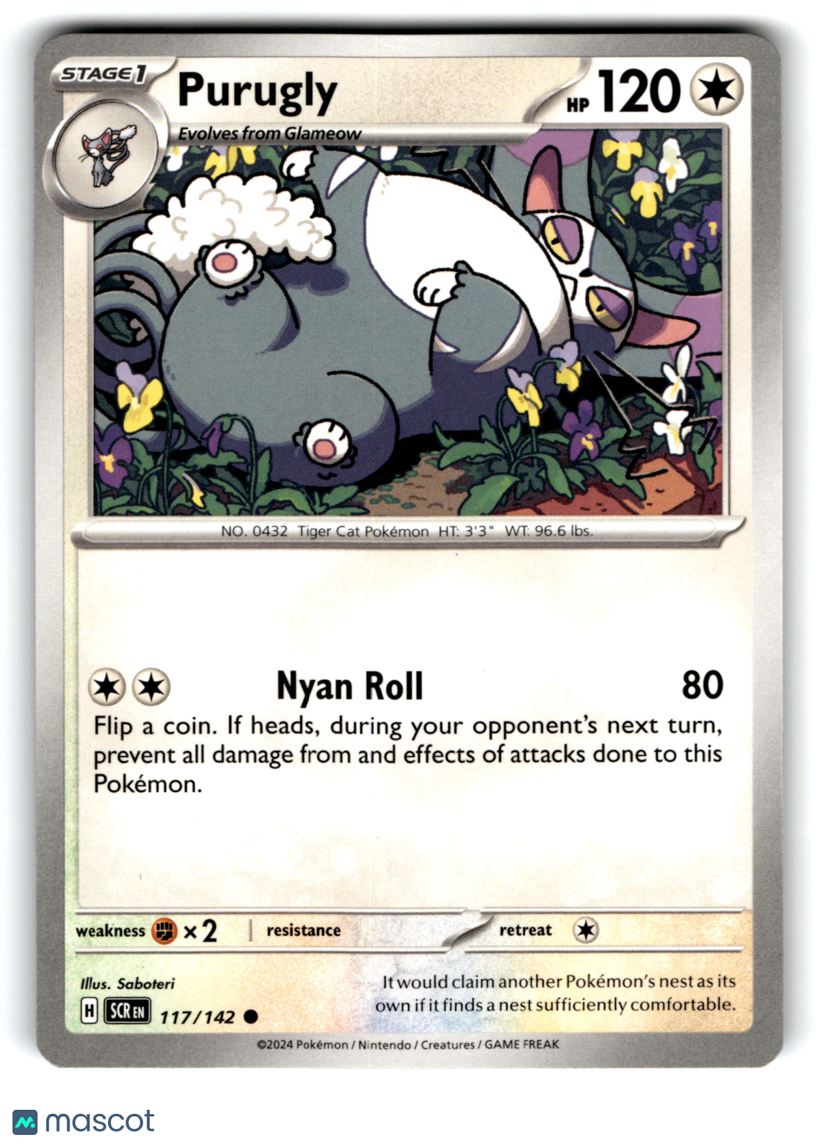 2024 Pokemon Purugly #117/142