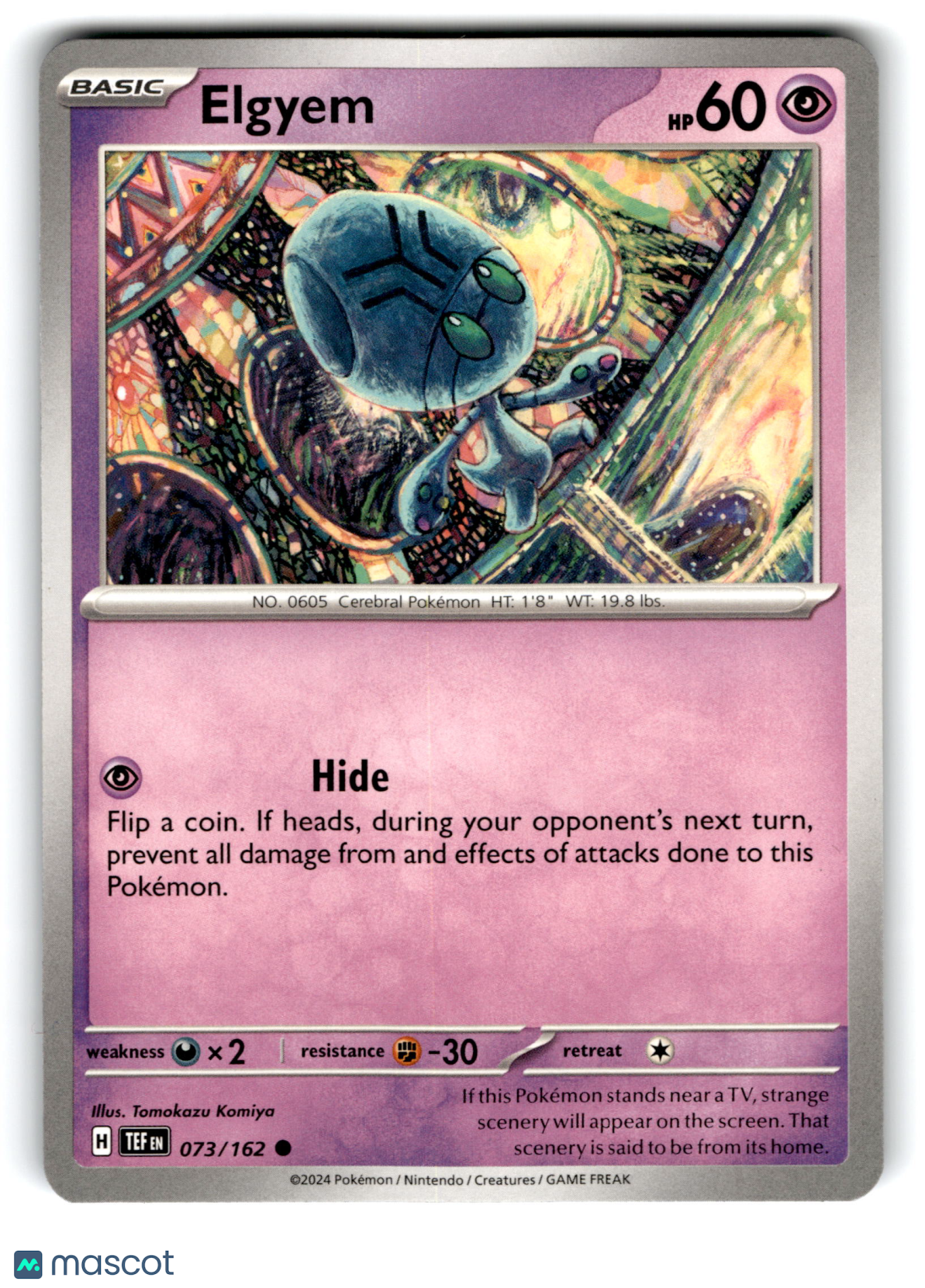 2024 Pokemon Elgyem #73/162