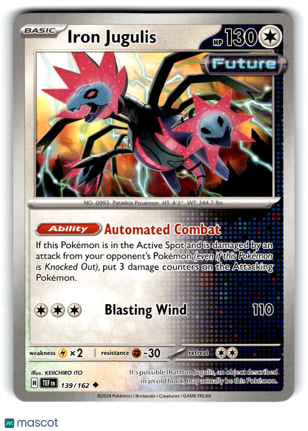 2024 Pokemon Iron Jugulis #139/162