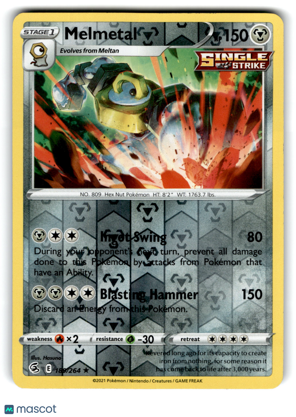 2021 Pokemon Melmetal #189/264