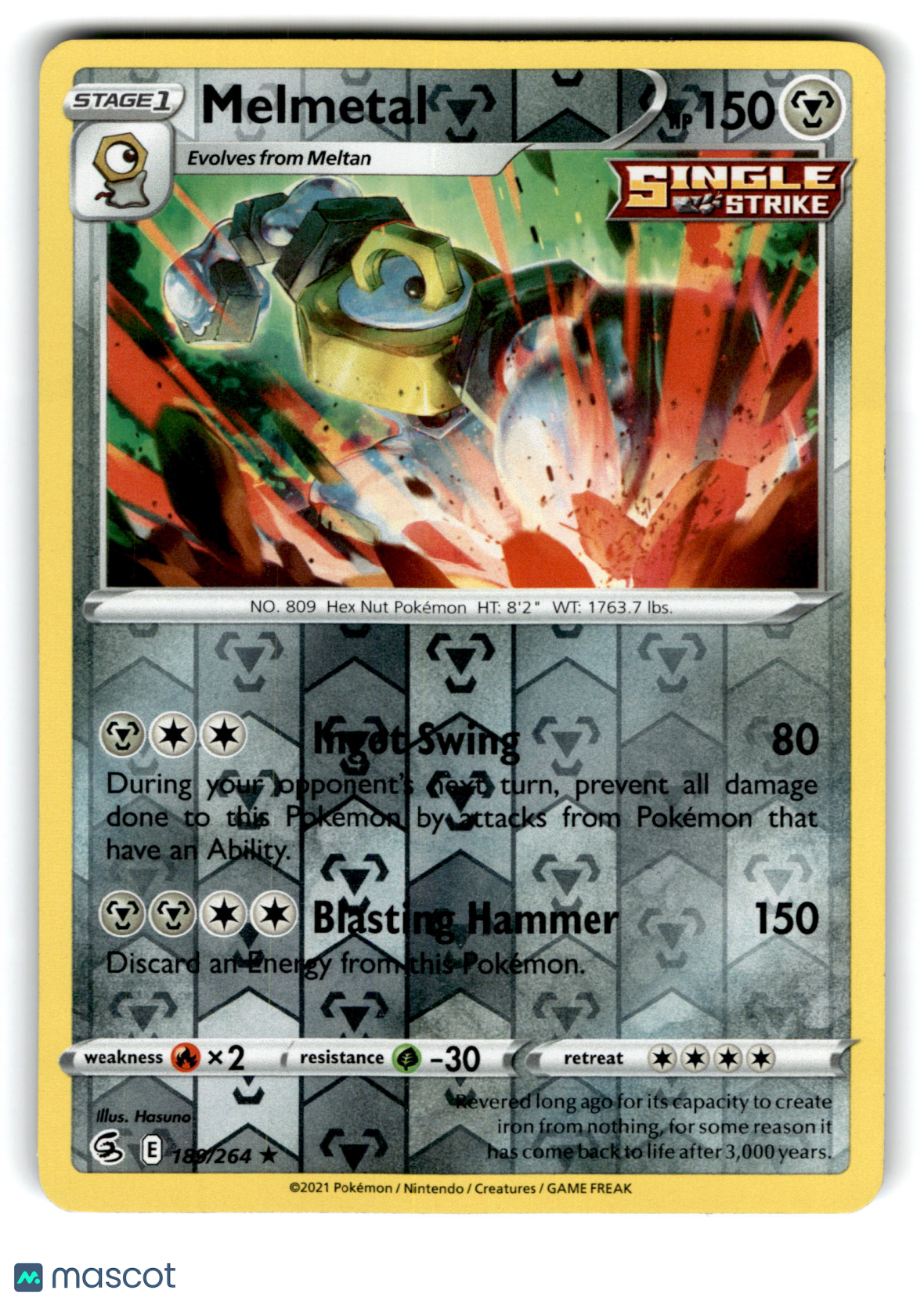 2021 Pokemon Melmetal #189/264