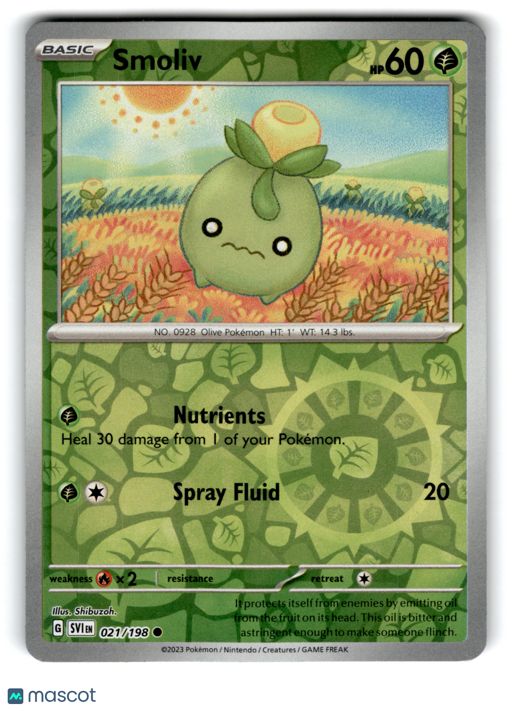 2023 Pokemon Smoliv #21/198