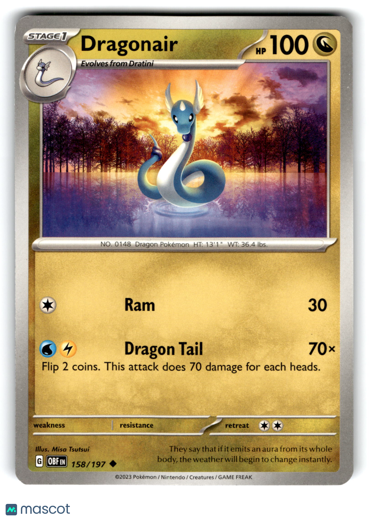 2023 Pokemon Dragonair #158/197