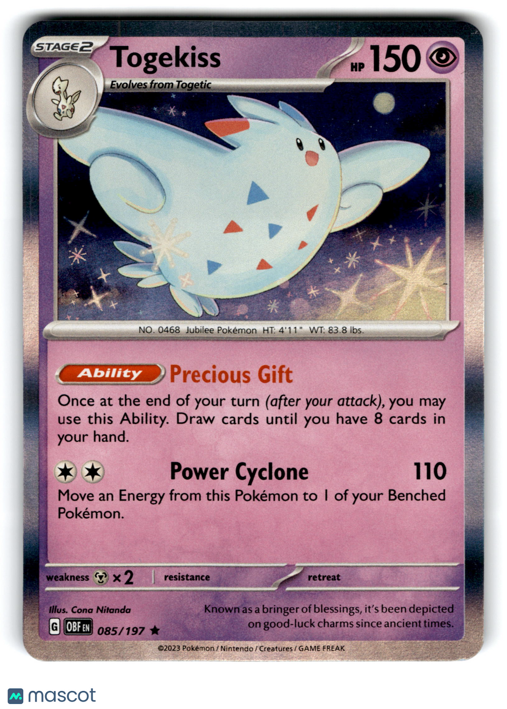 2023 Pokemon Togekiss #85/197