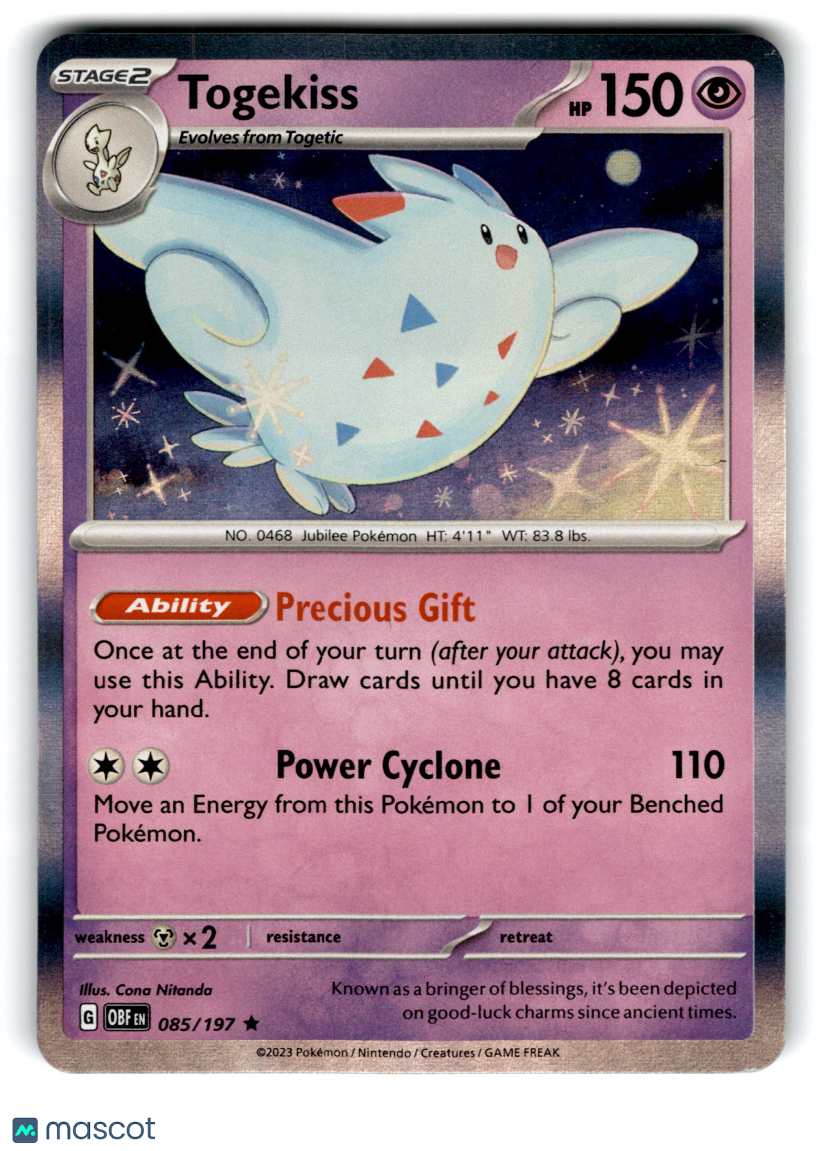 2023 Pokemon Togekiss #85/197