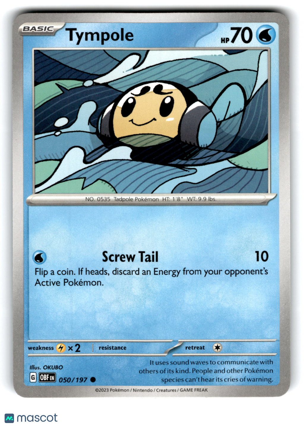 2023 Pokemon Tympole #50/197