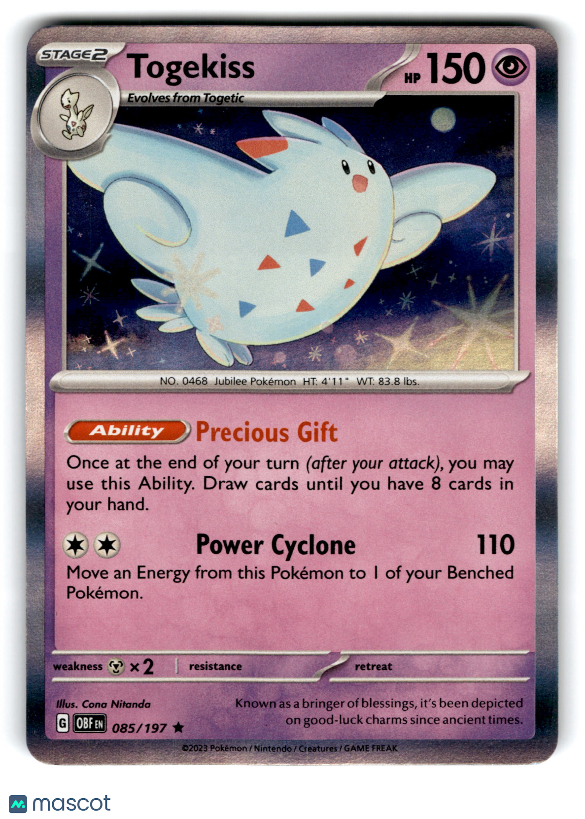 2023 Pokemon Togekiss #85/197