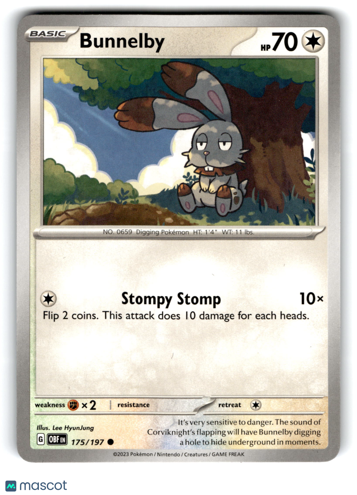 2023 Pokemon Bunnelby #175/197