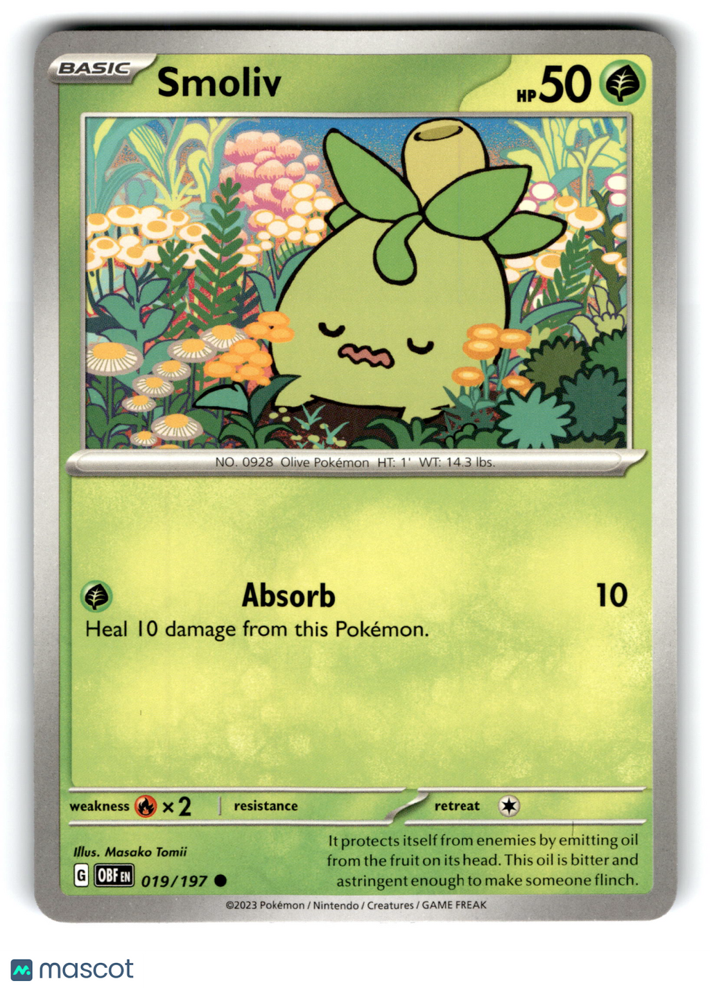 2023 Pokemon Smoliv #19/197