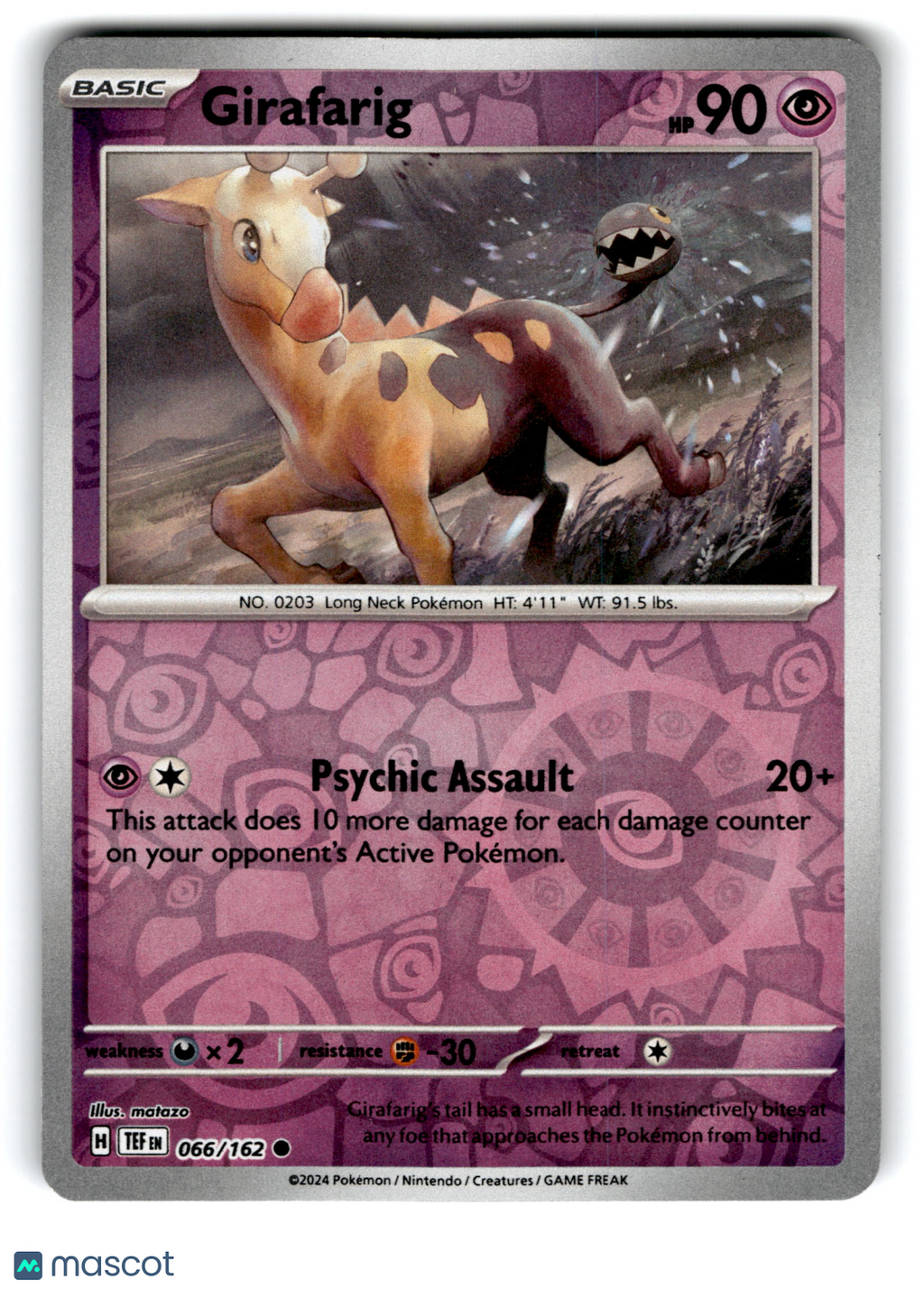 2024 Pokemon Girafarig #66/162