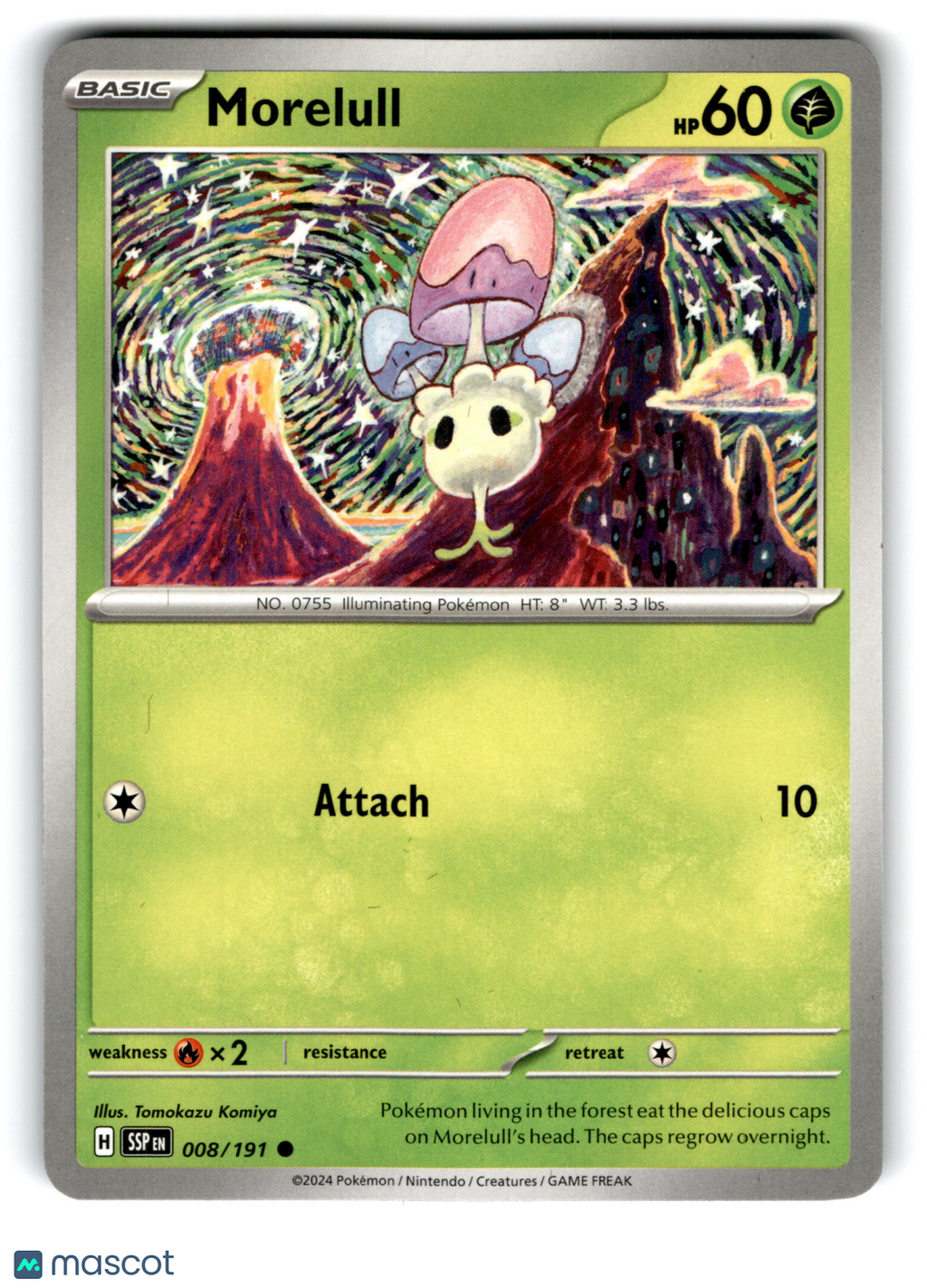 2024 Pokemon Morelull #8/191