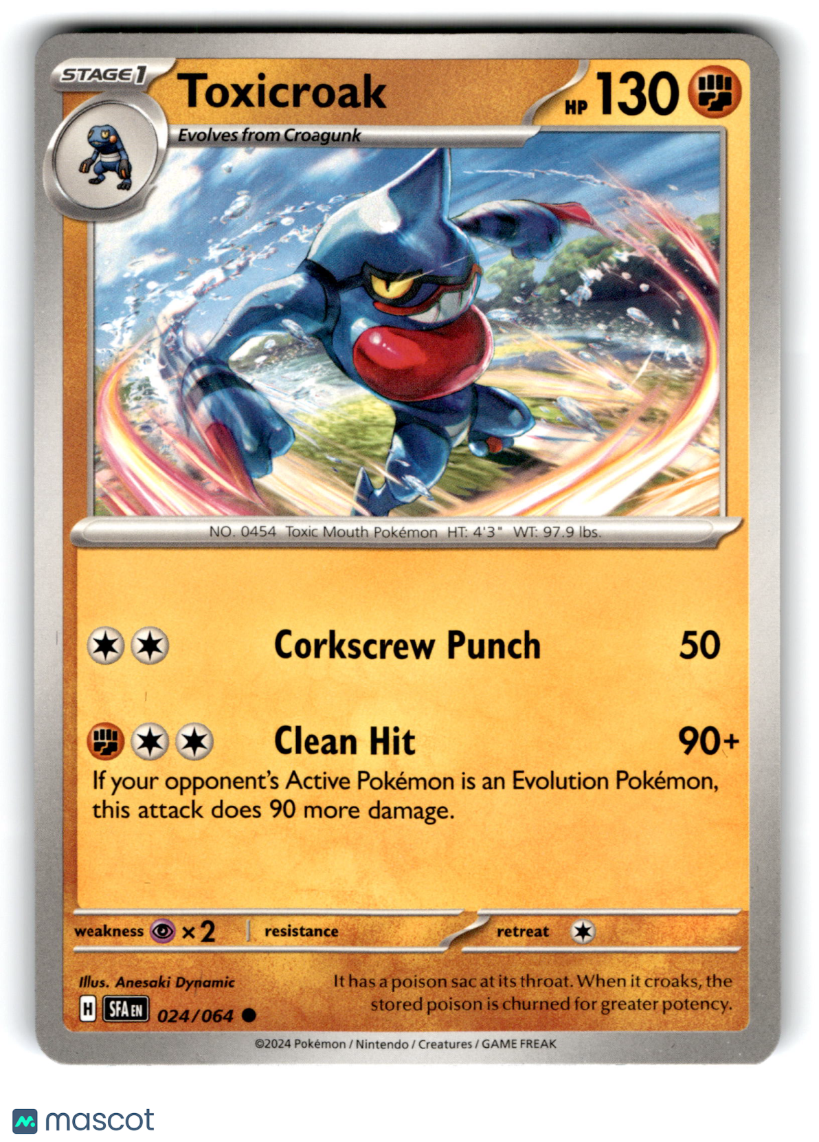 2024 Pokemon Toxicroak #24/64