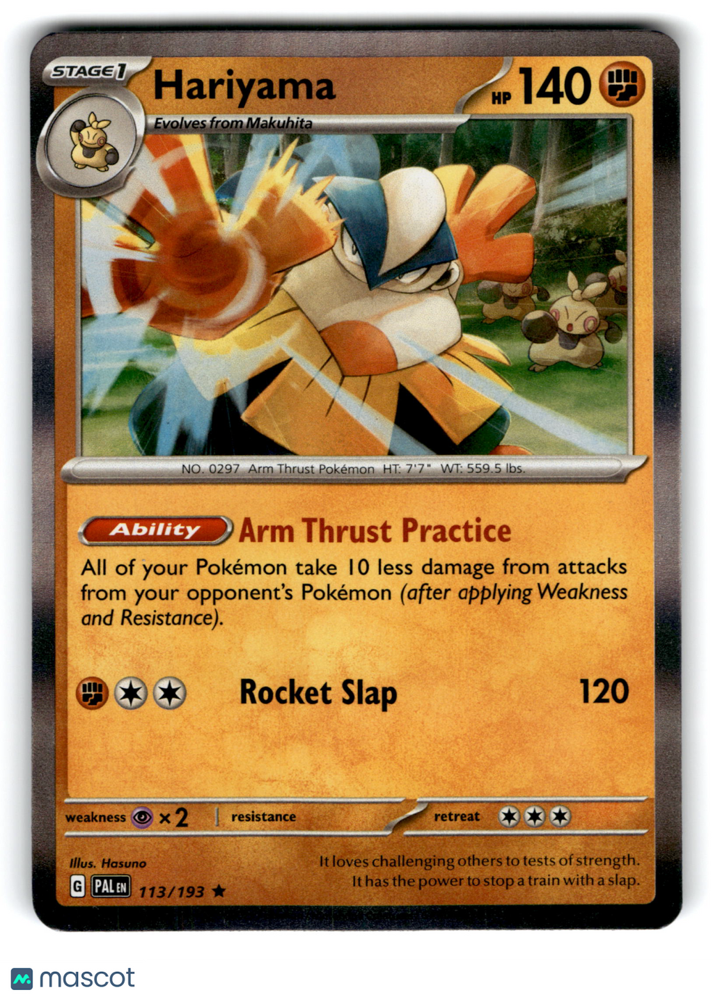 2023 Pokemon Hariyama #113/193