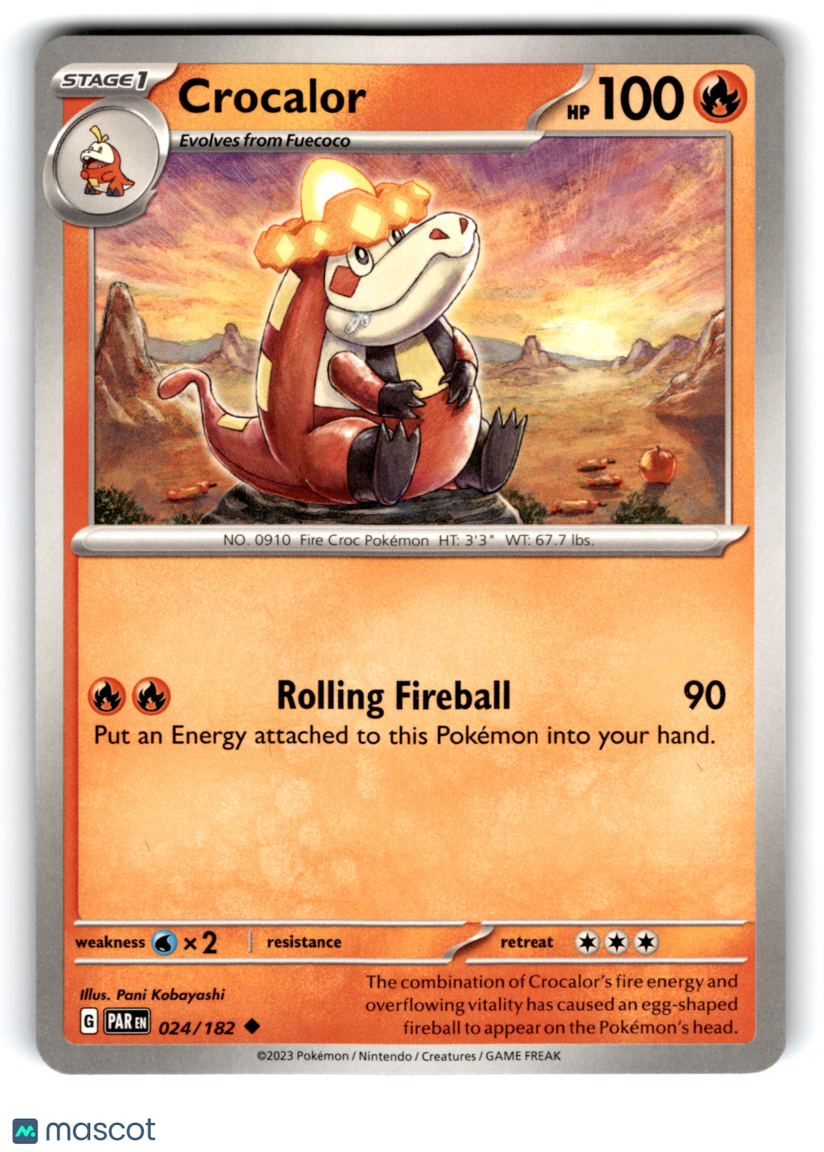 2023 Pokemon Crocalor #24/182