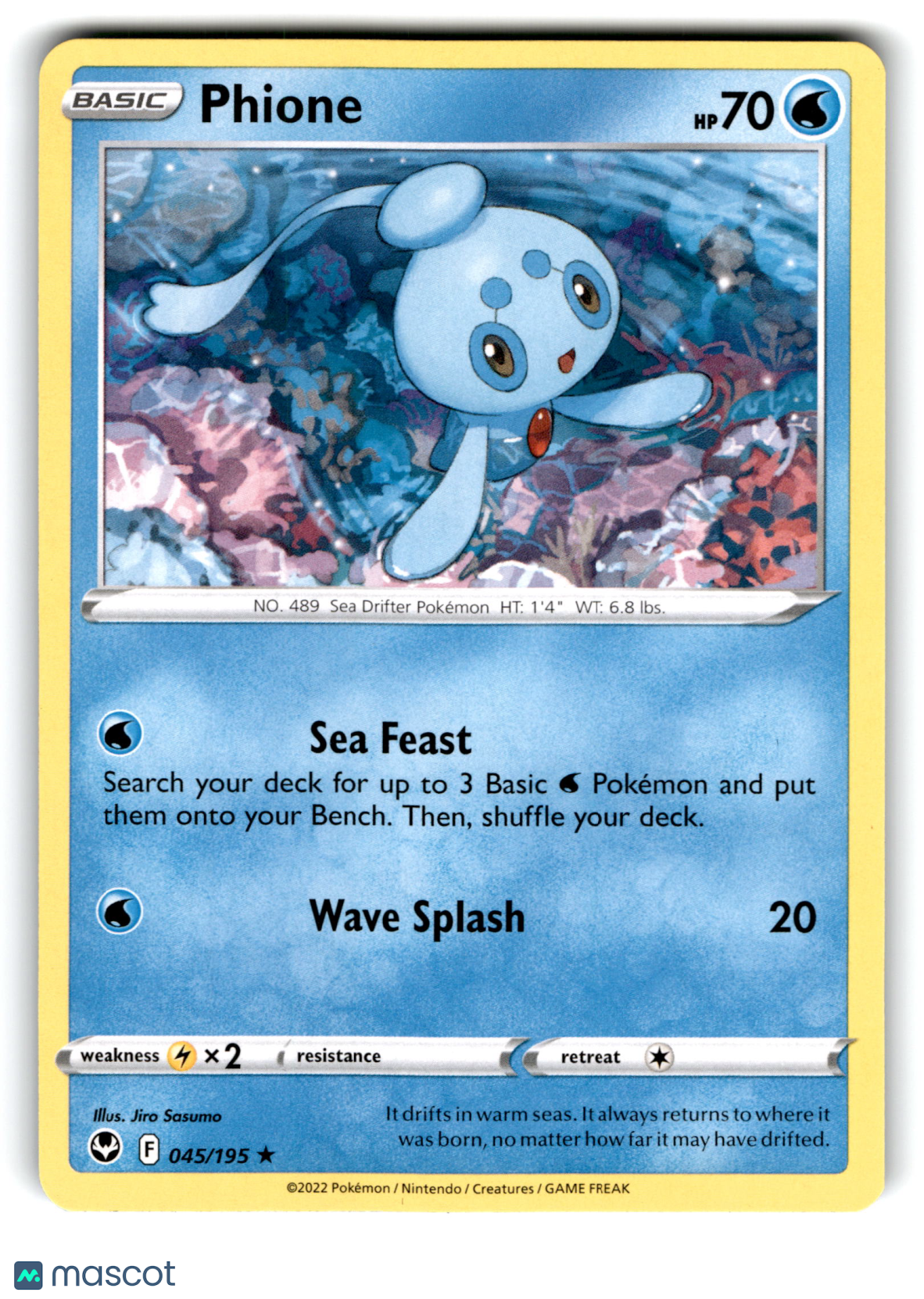 2022 Pokemon Phione #45/195