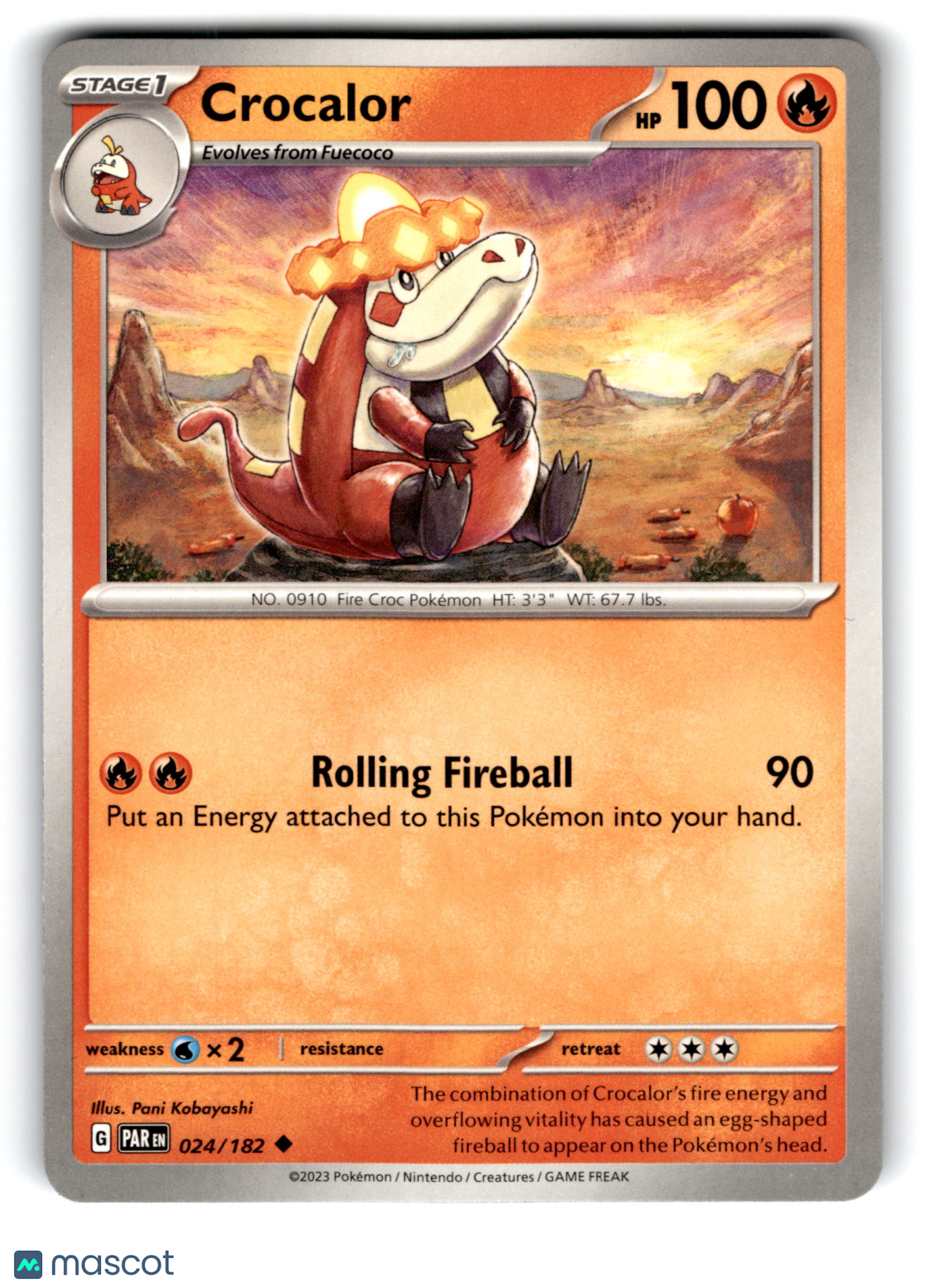 2023 Pokemon Crocalor #24/182