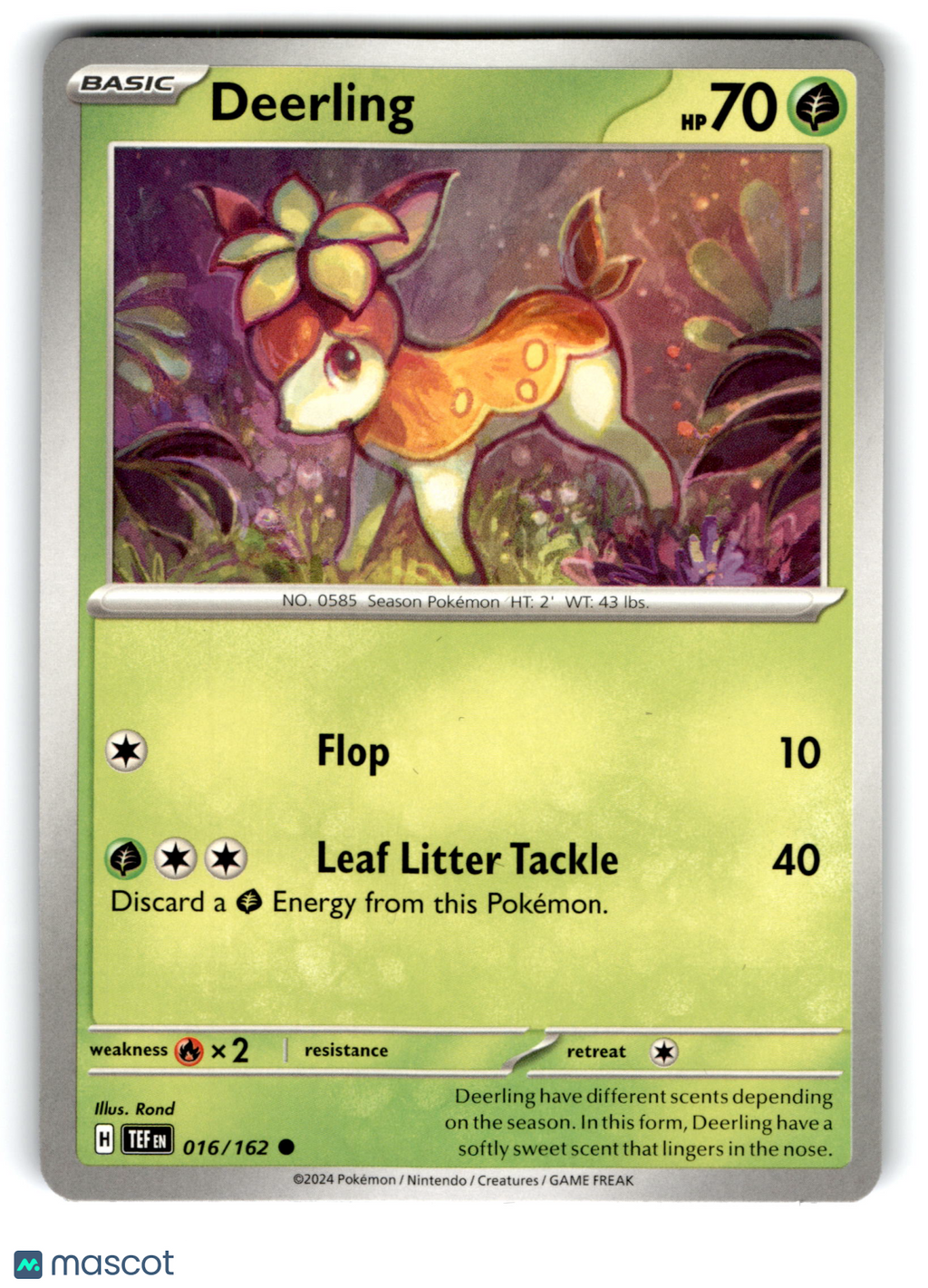 2024 Pokemon Deerling #16/162