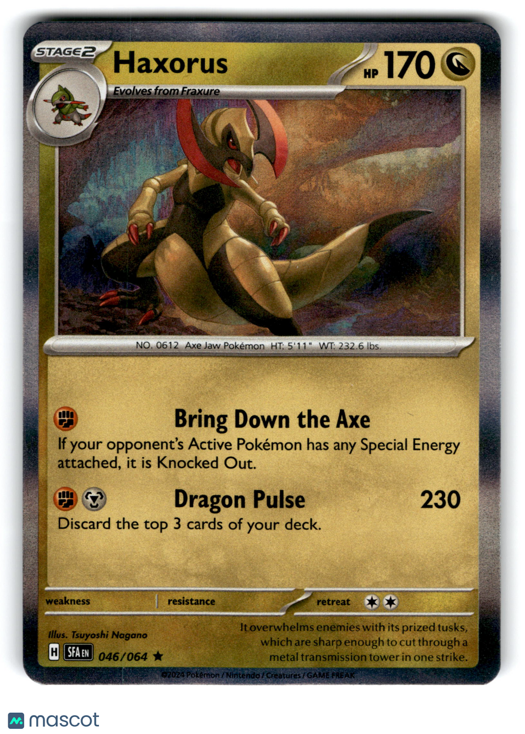2024 Pokemon Haxorus #46/64