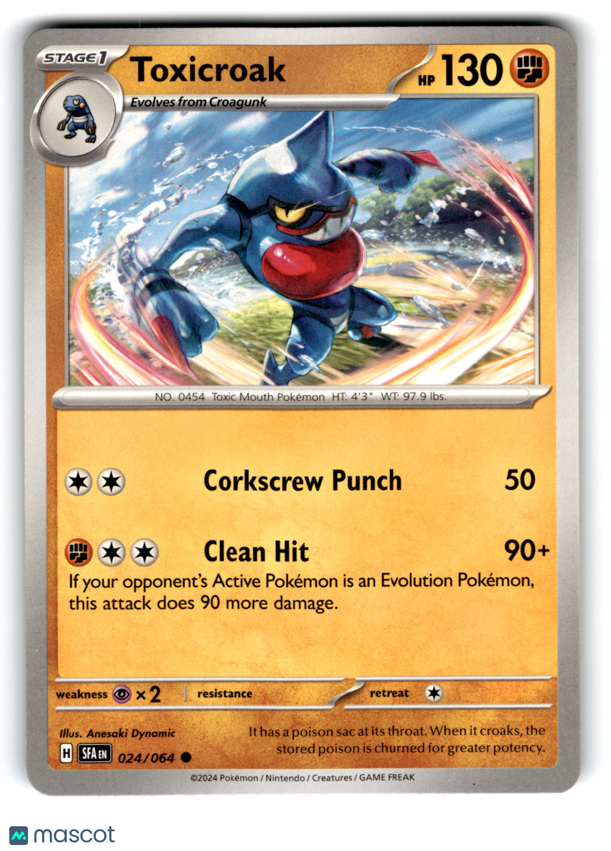 2024 Pokemon Toxicroak #24/64