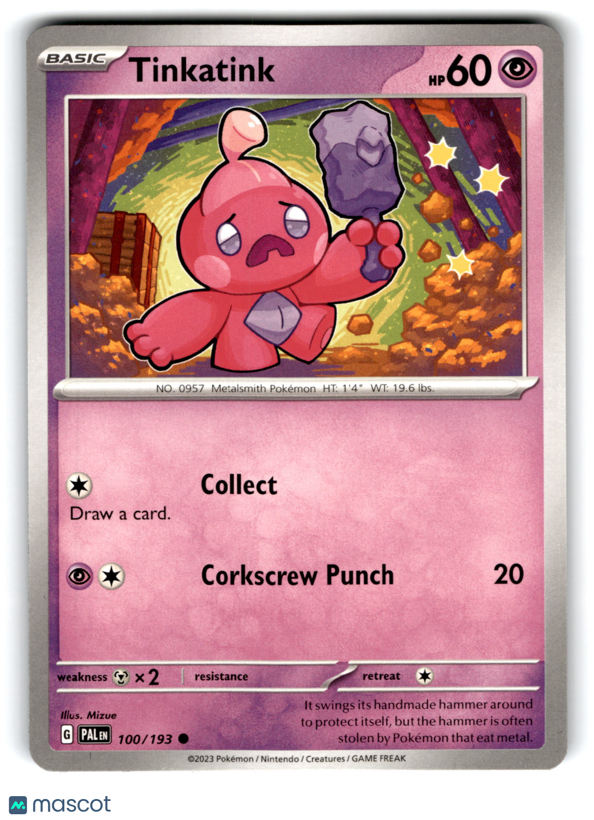 2023 Pokemon Tinkatink #100/193