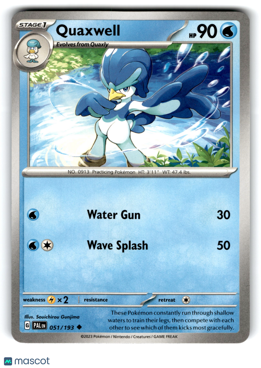 2023 Pokemon Quaxwell #51/193