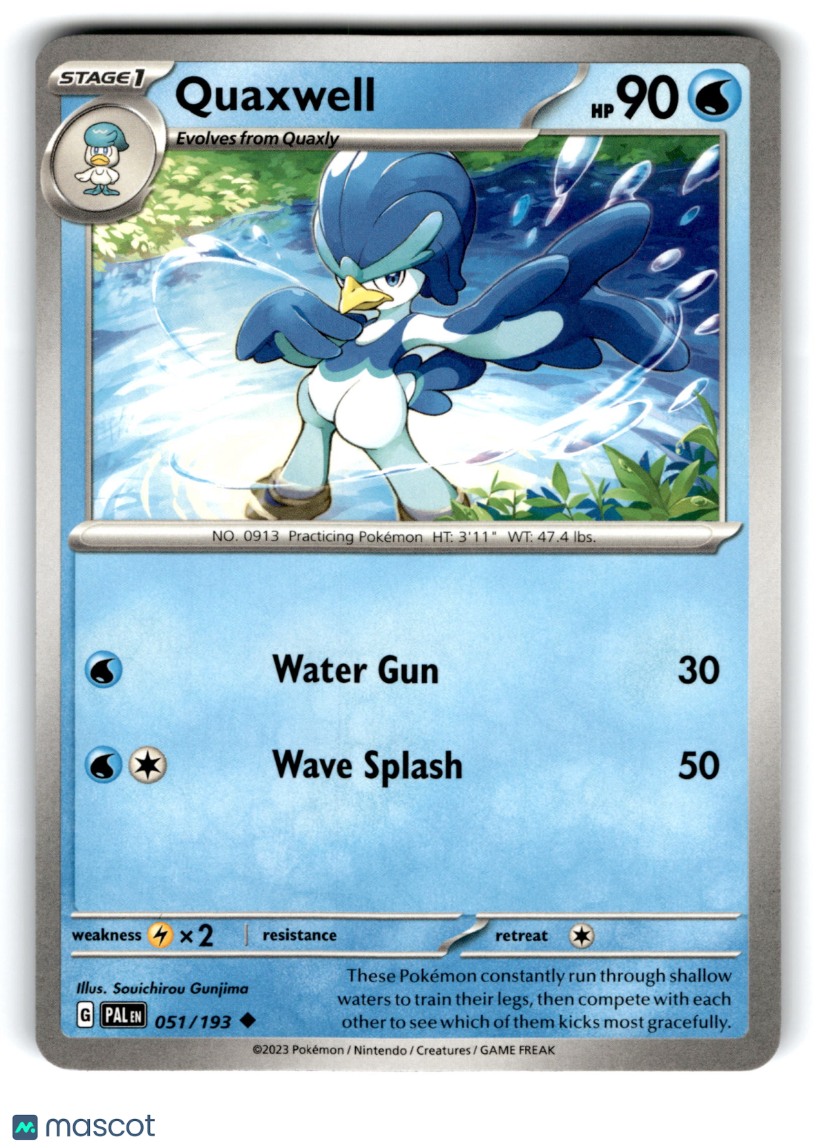 2023 Pokemon Quaxwell #51/193