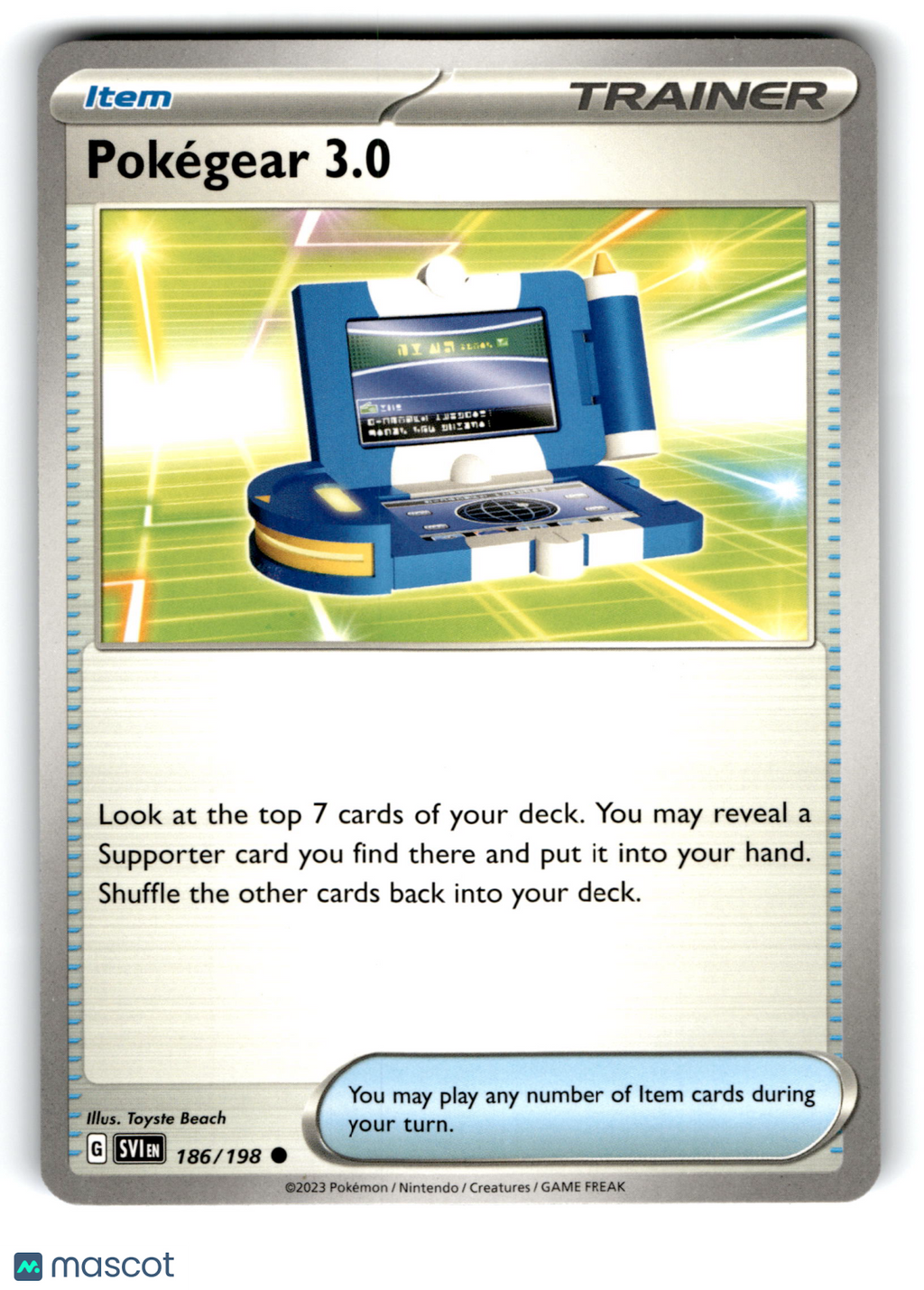 2023 Pokemon Pokégear 3.0 #186/198