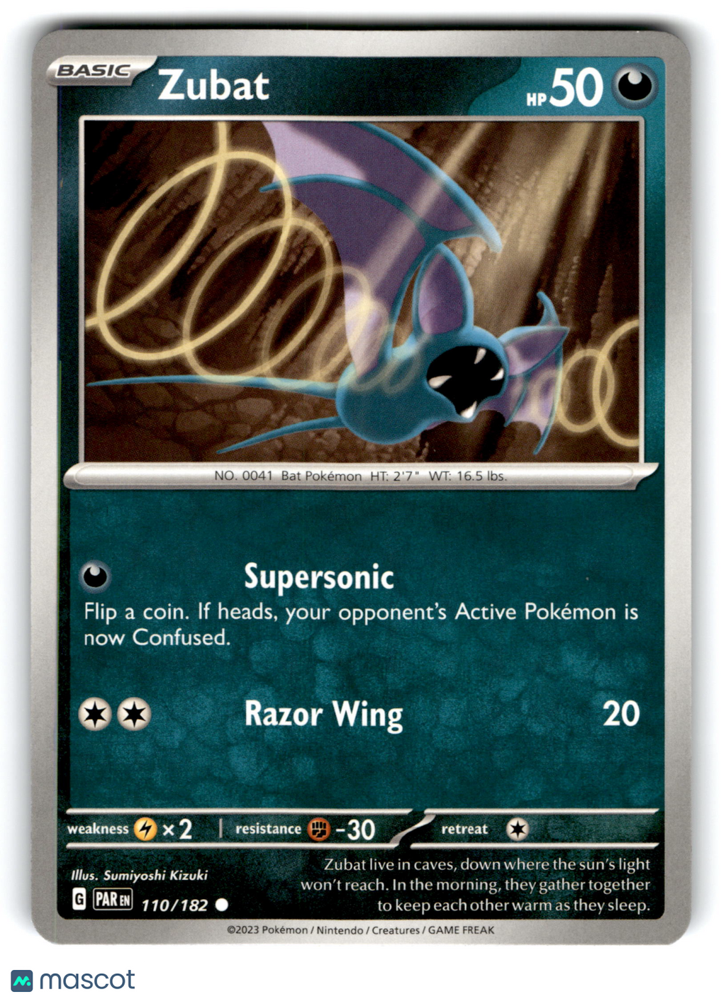 2023 Pokemon Zubat #110/182