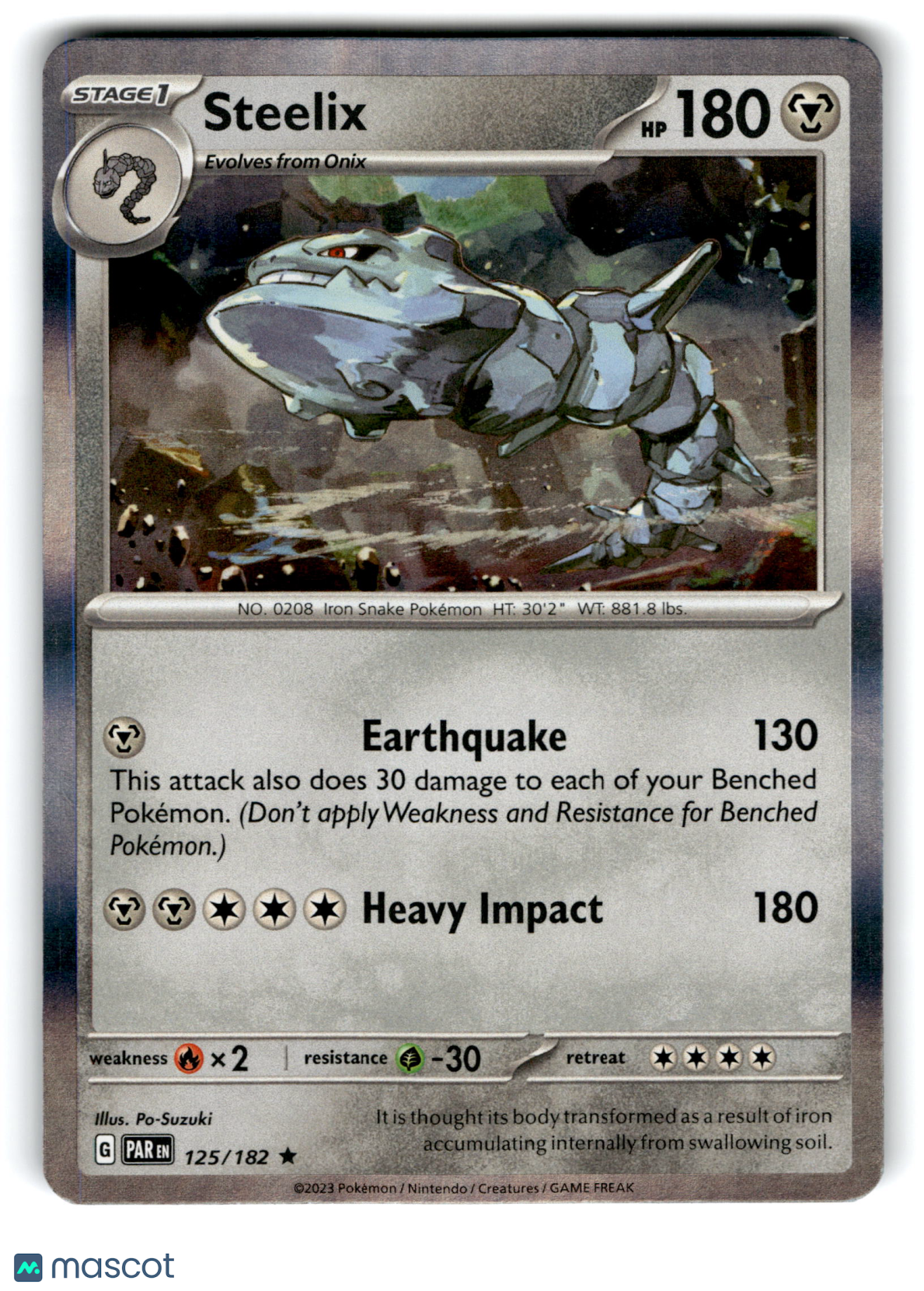 2023 Pokemon Steelix #125/182